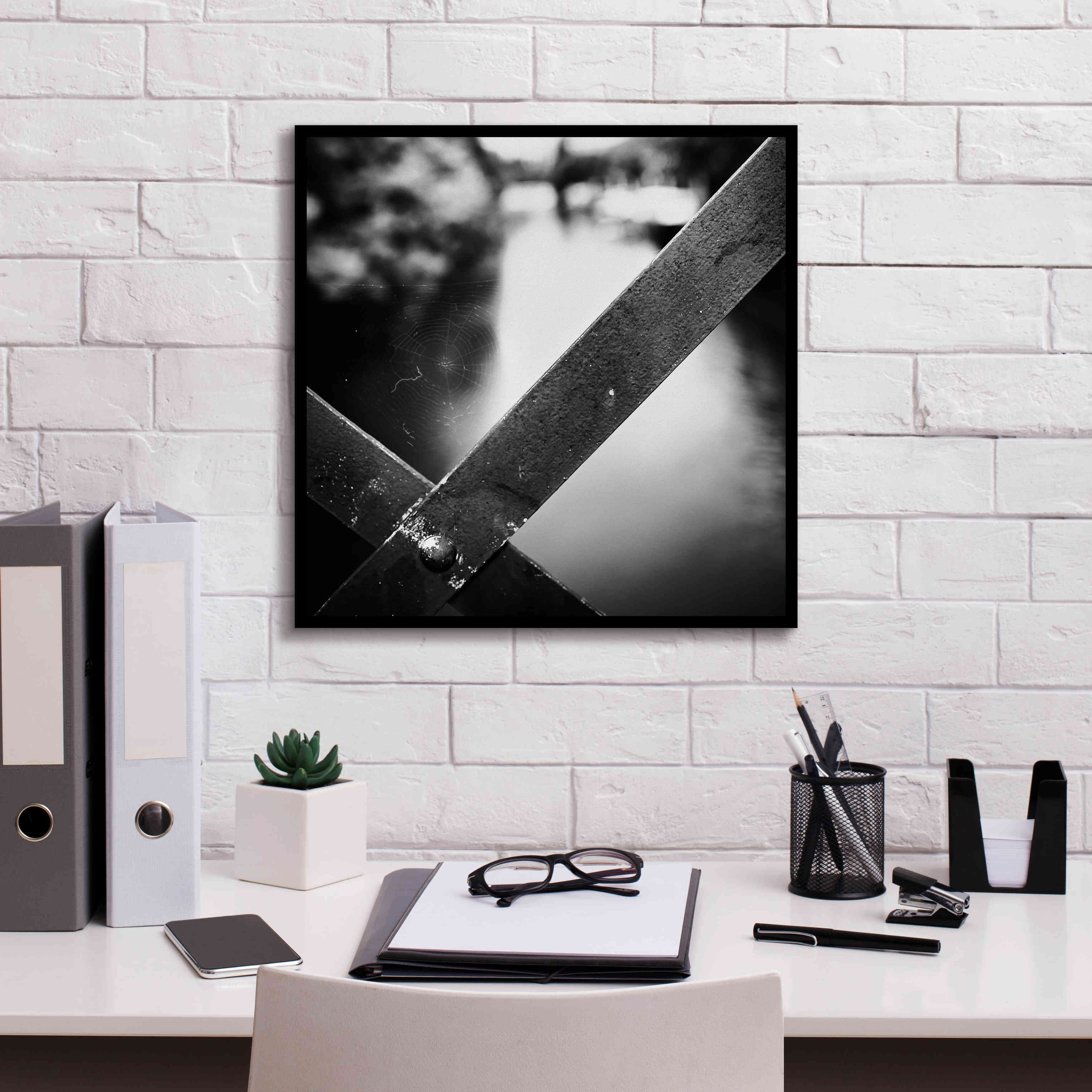 'X' by Sebastien Lory, Giclee Canvas Wall Art,18 x 18