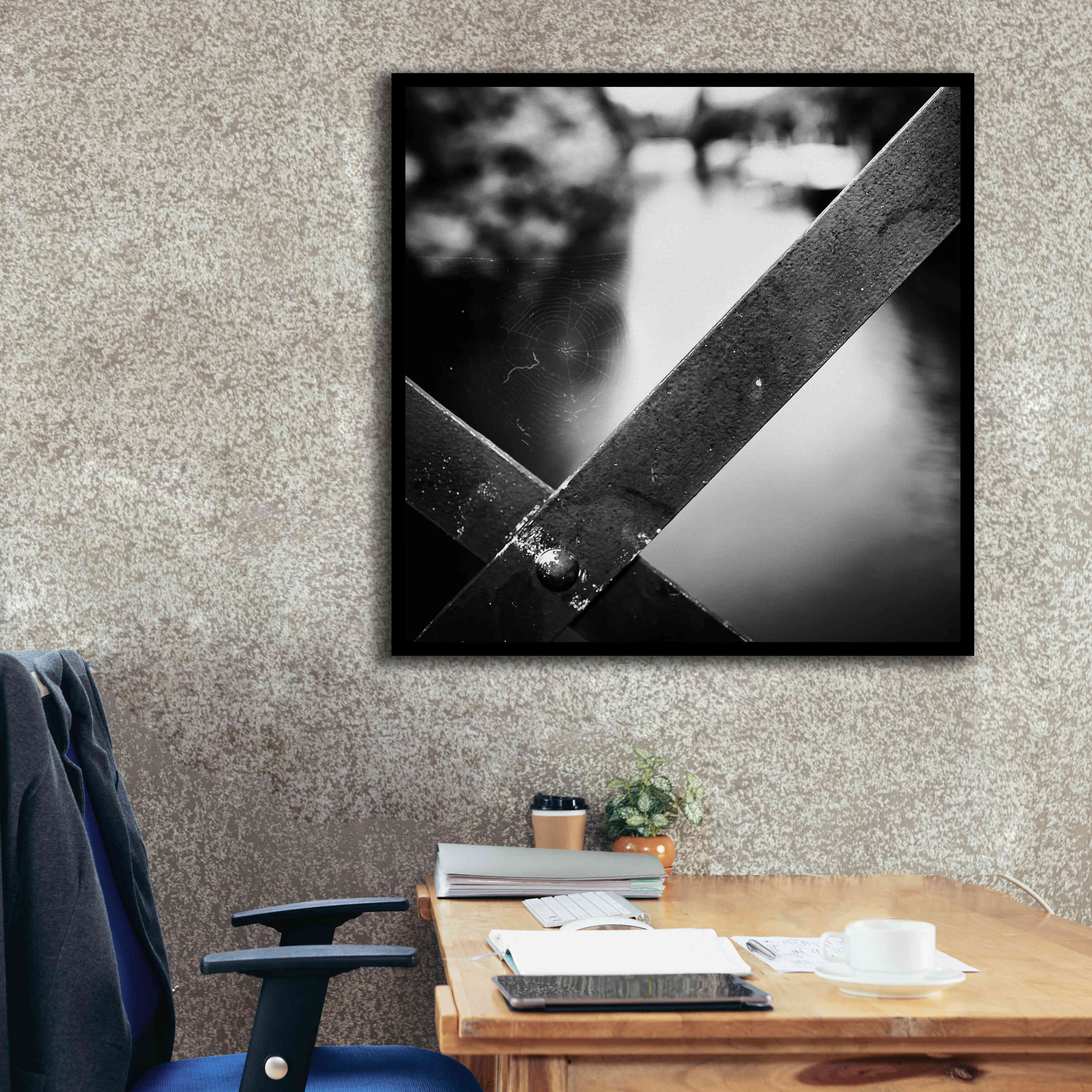 'X' by Sebastien Lory, Giclee Canvas Wall Art,37 x 37