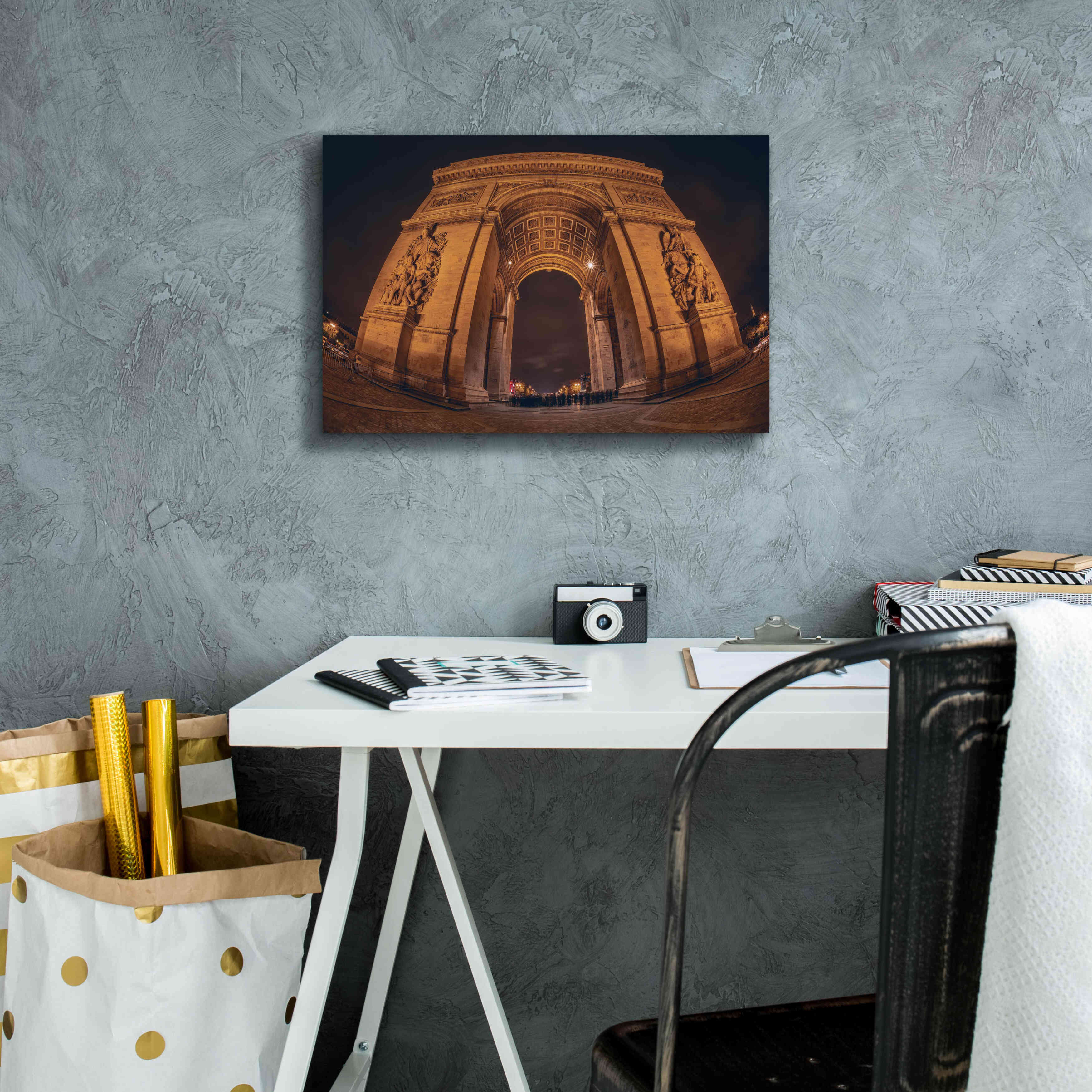 'Arc' by Sebastien Lory, Giclee Canvas Wall Art,18 x 12