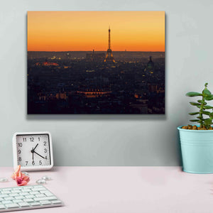 'D Paris' by Sebastien Lory, Giclee Canvas Wall Art,16 x 12