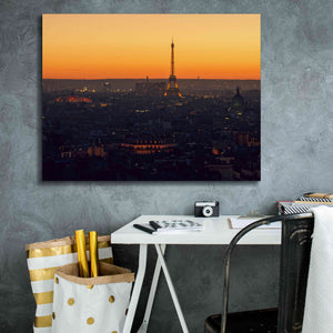 'D Paris' by Sebastien Lory, Giclee Canvas Wall Art,34 x 26