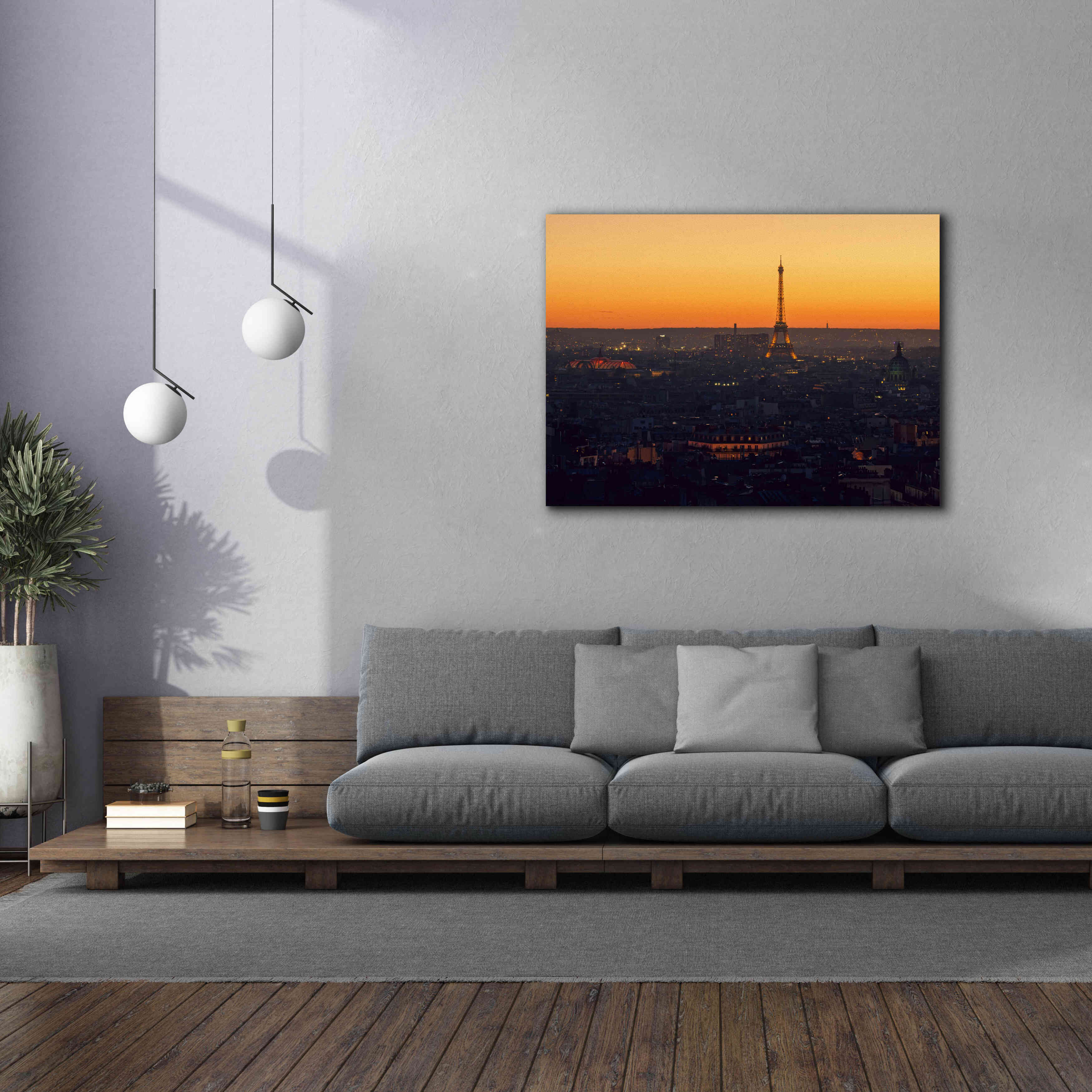 'D Paris' by Sebastien Lory, Giclee Canvas Wall Art,54 x 40