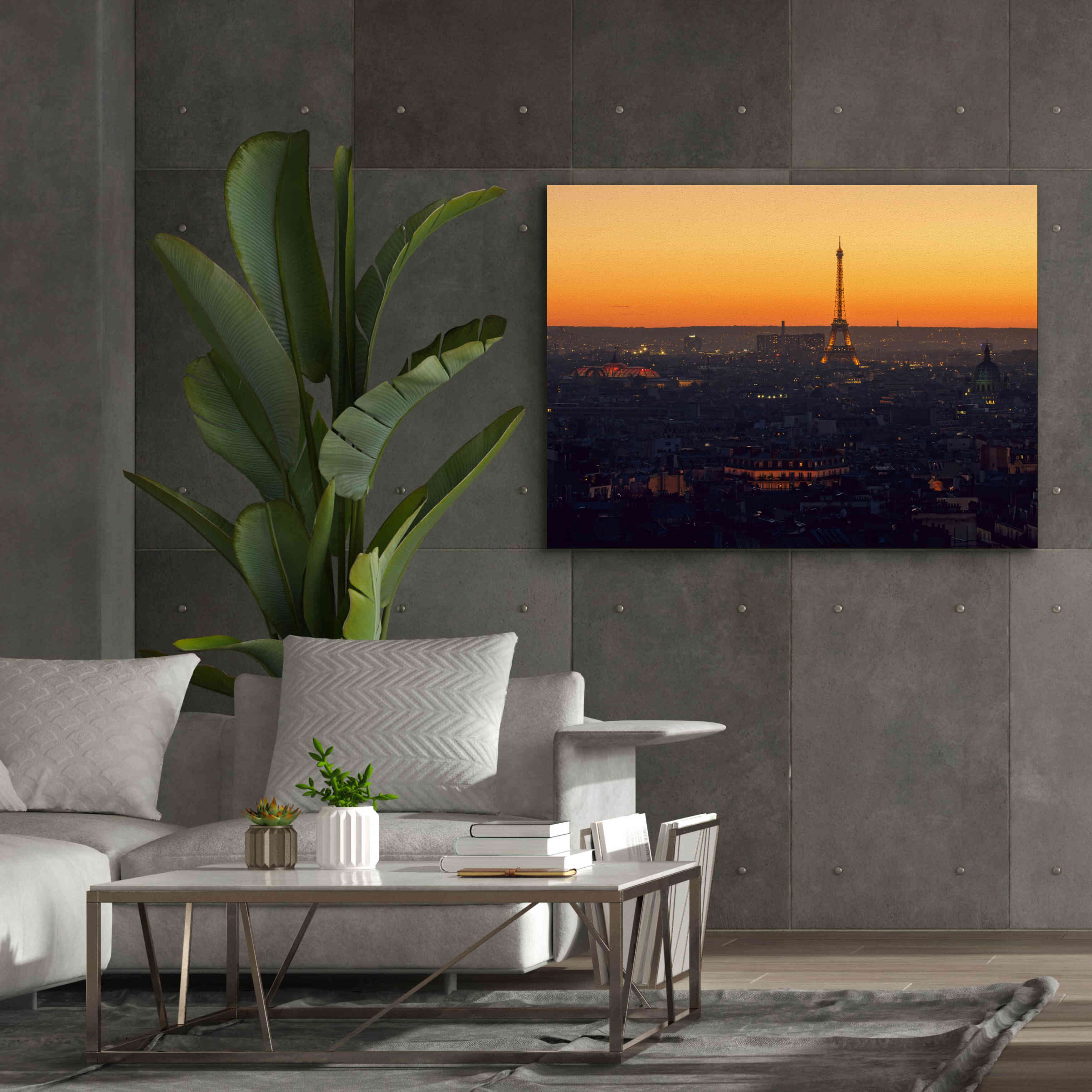 'D Paris' by Sebastien Lory, Giclee Canvas Wall Art,54 x 40