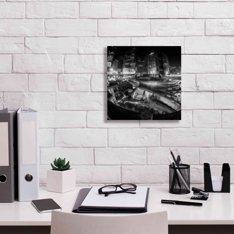 Image of 'Defense Bw' by Sebastien Lory, Giclee Canvas Wall Art,12 x 12