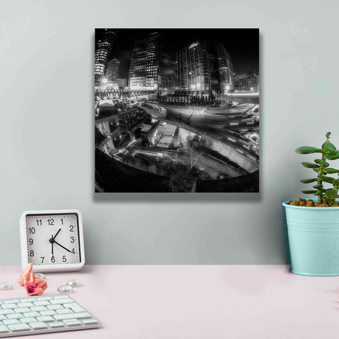 Image of 'Defense Bw' by Sebastien Lory, Giclee Canvas Wall Art,12 x 12
