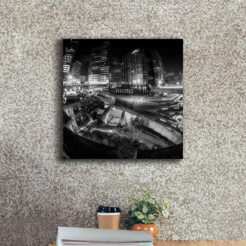 Image of 'Defense Bw' by Sebastien Lory, Giclee Canvas Wall Art,18 x 18