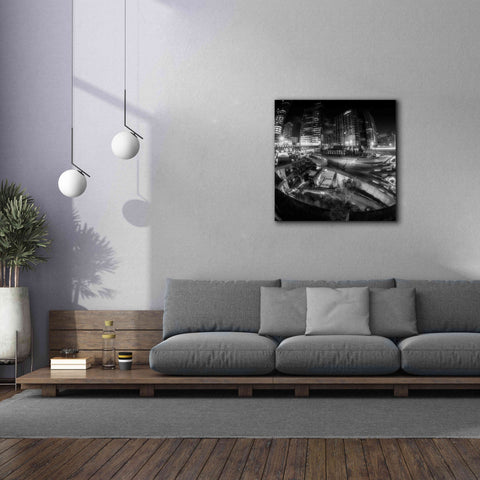 Image of 'Defense Bw' by Sebastien Lory, Giclee Canvas Wall Art,37 x 37