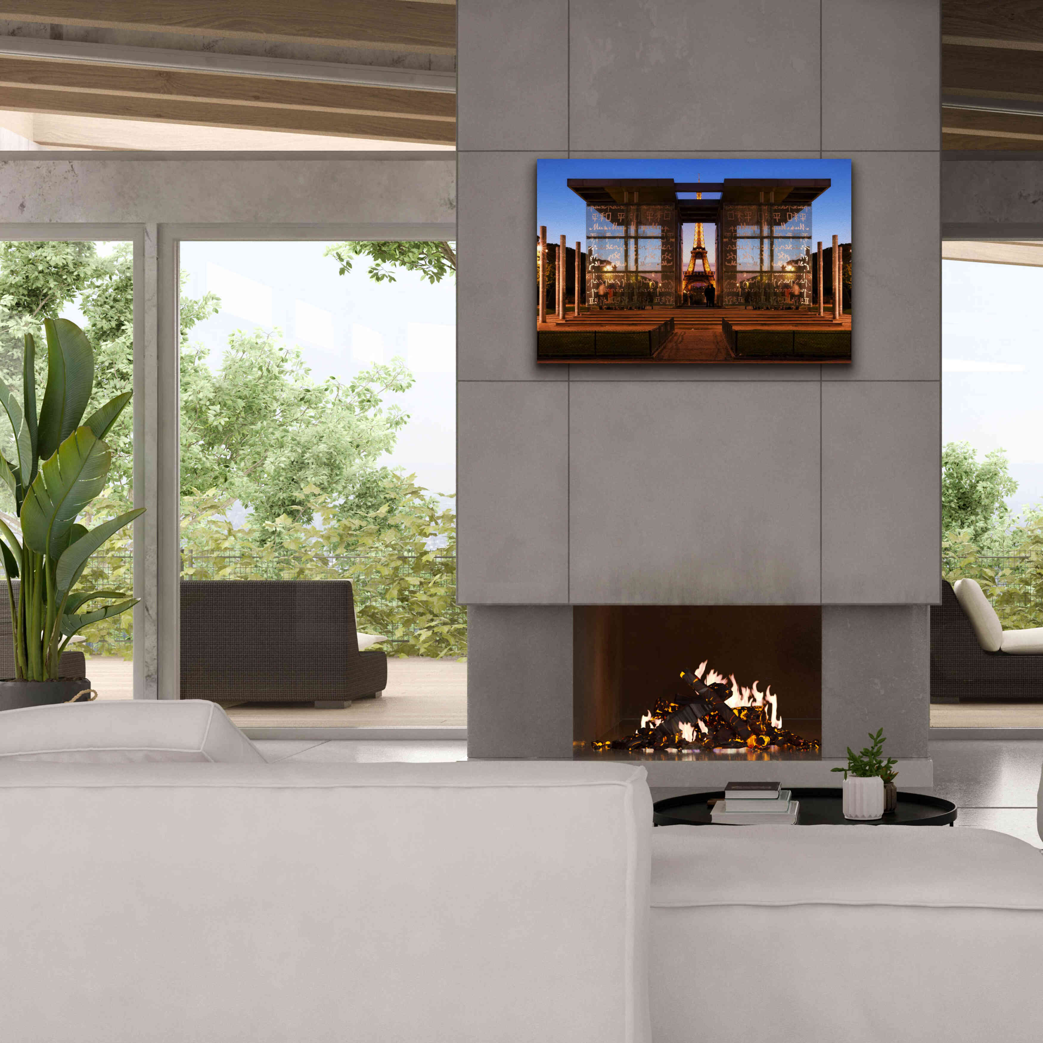 'Dupli Eiffel' by Sebastien Lory, Giclee Canvas Wall Art,40 x 26