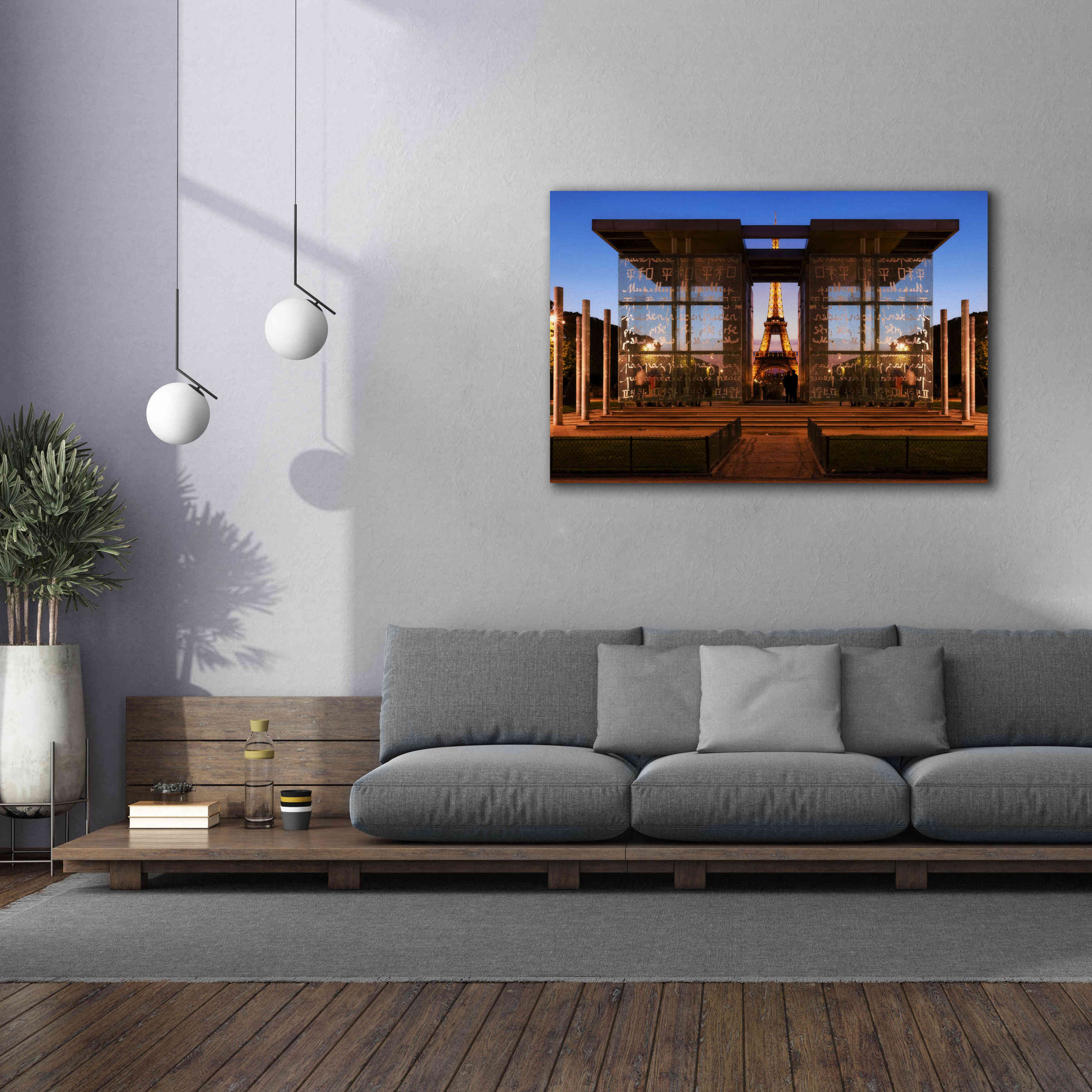 'Dupli Eiffel' by Sebastien Lory, Giclee Canvas Wall Art,60 x 40