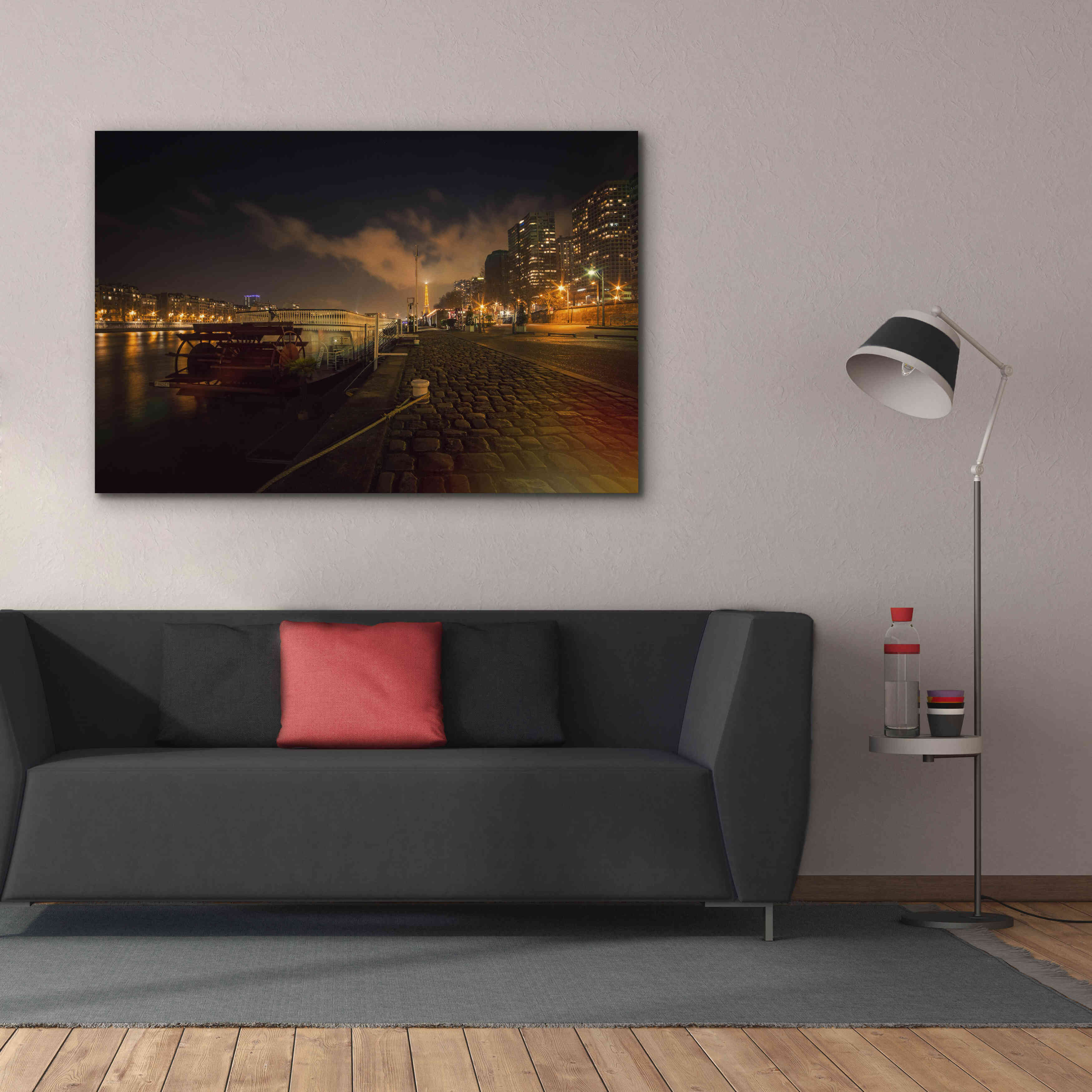 'Moody Eiffel' by Sebastien Lory, Giclee Canvas Wall Art,60 x 40
