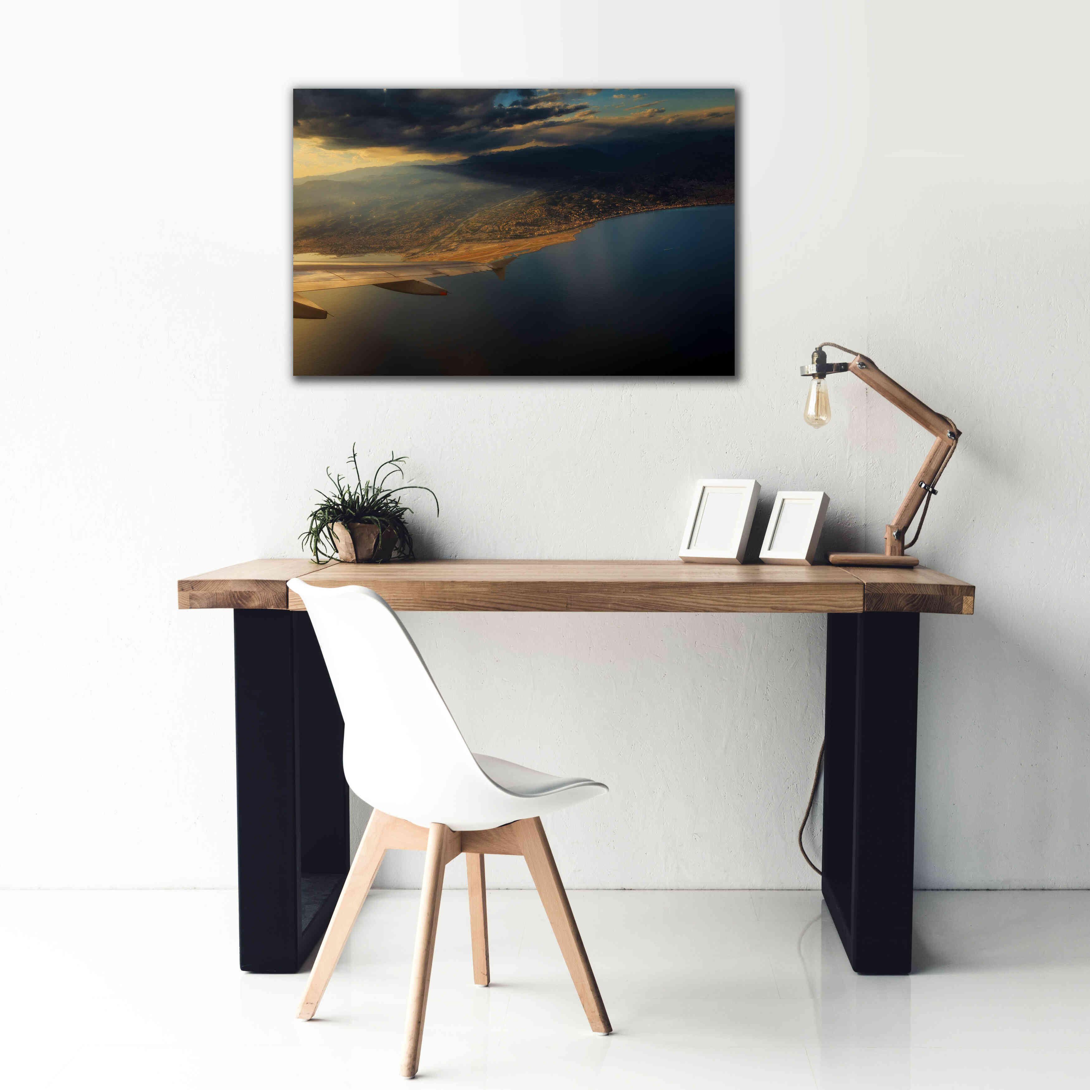 'Nice Airport' by Sebastien Lory, Giclee Canvas Wall Art,40 x 26