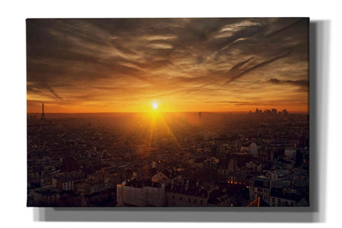 Image of 'Paris Sunset' by Sebastien Lory, Giclee Canvas Wall Art