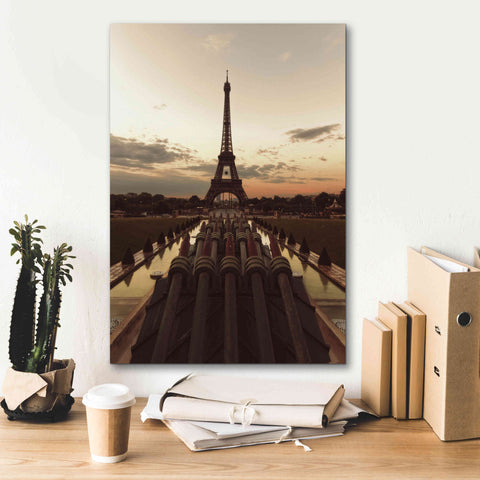 Image of 'Fire Eiffel tOWER' by Sebastien Lory, Giclee Canvas Wall Art,18 x 26