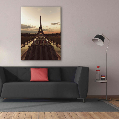 Image of 'Fire Eiffel tOWER' by Sebastien Lory, Giclee Canvas Wall Art,40 x 54