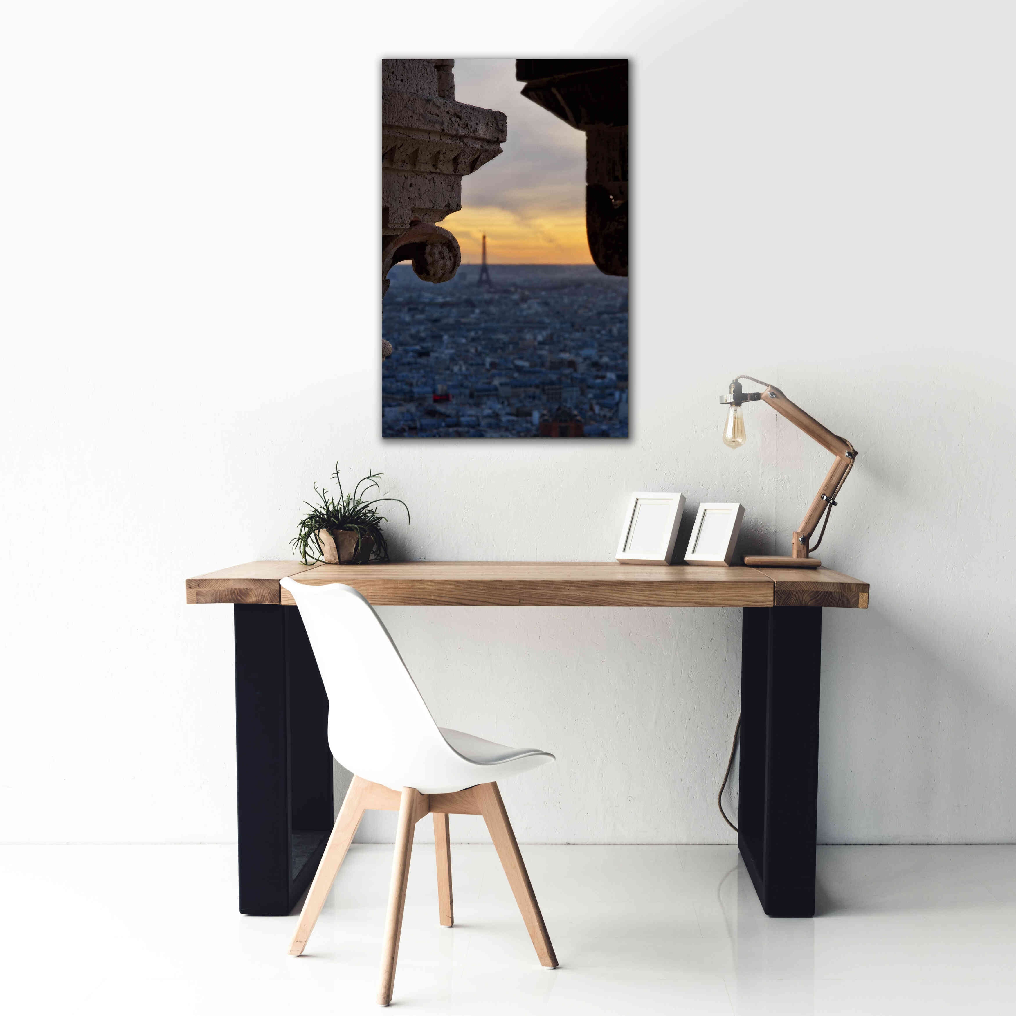 'Distant Eiffel Tower' by Sebastien Lory, Giclee Canvas Wall Art,26 x 40