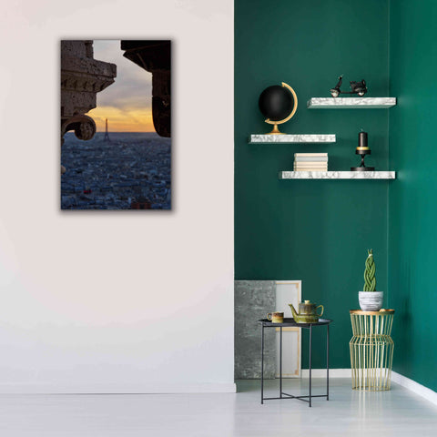 Image of 'Distant Eiffel Tower' by Sebastien Lory, Giclee Canvas Wall Art,26 x 40
