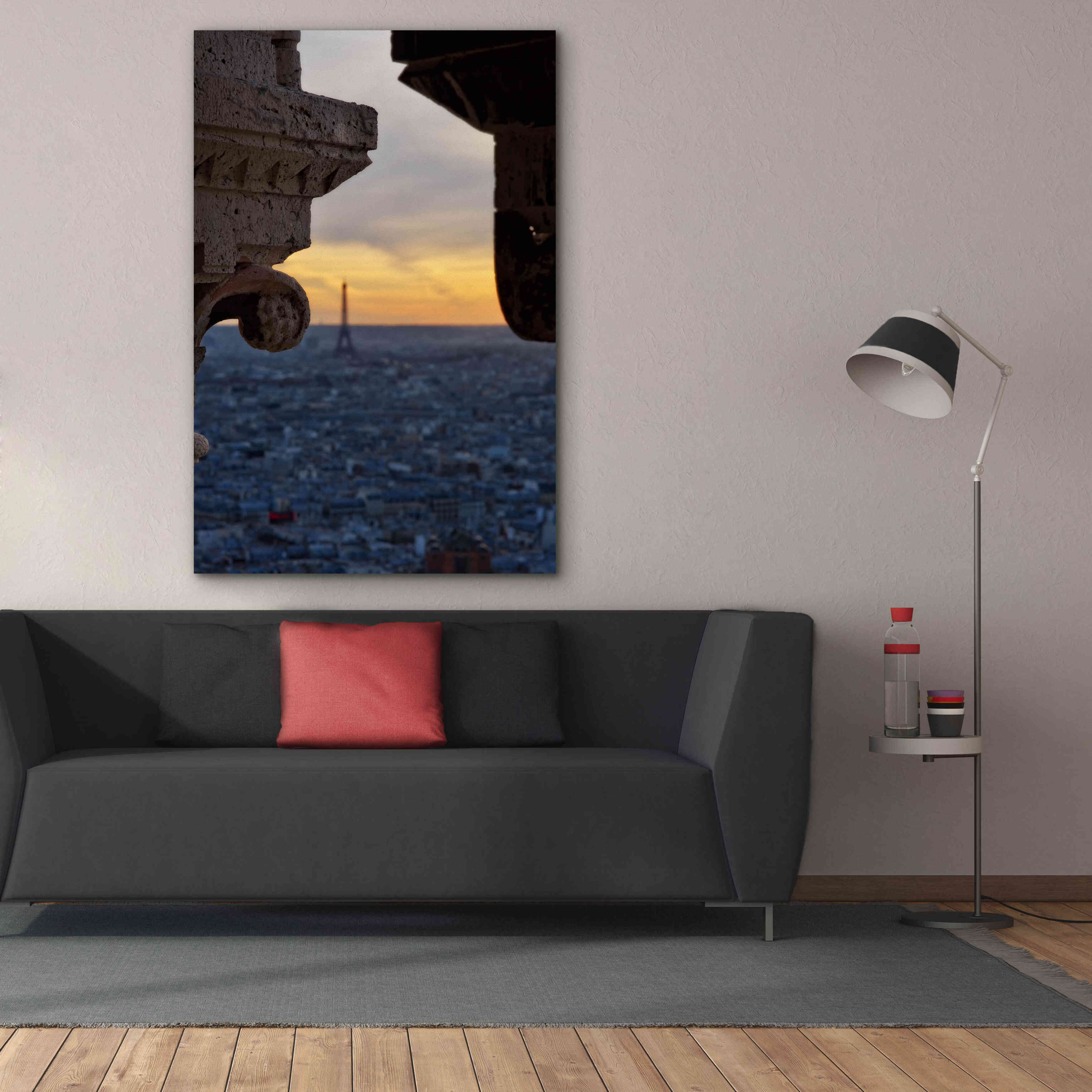 'Distant Eiffel Tower' by Sebastien Lory, Giclee Canvas Wall Art,40 x 60