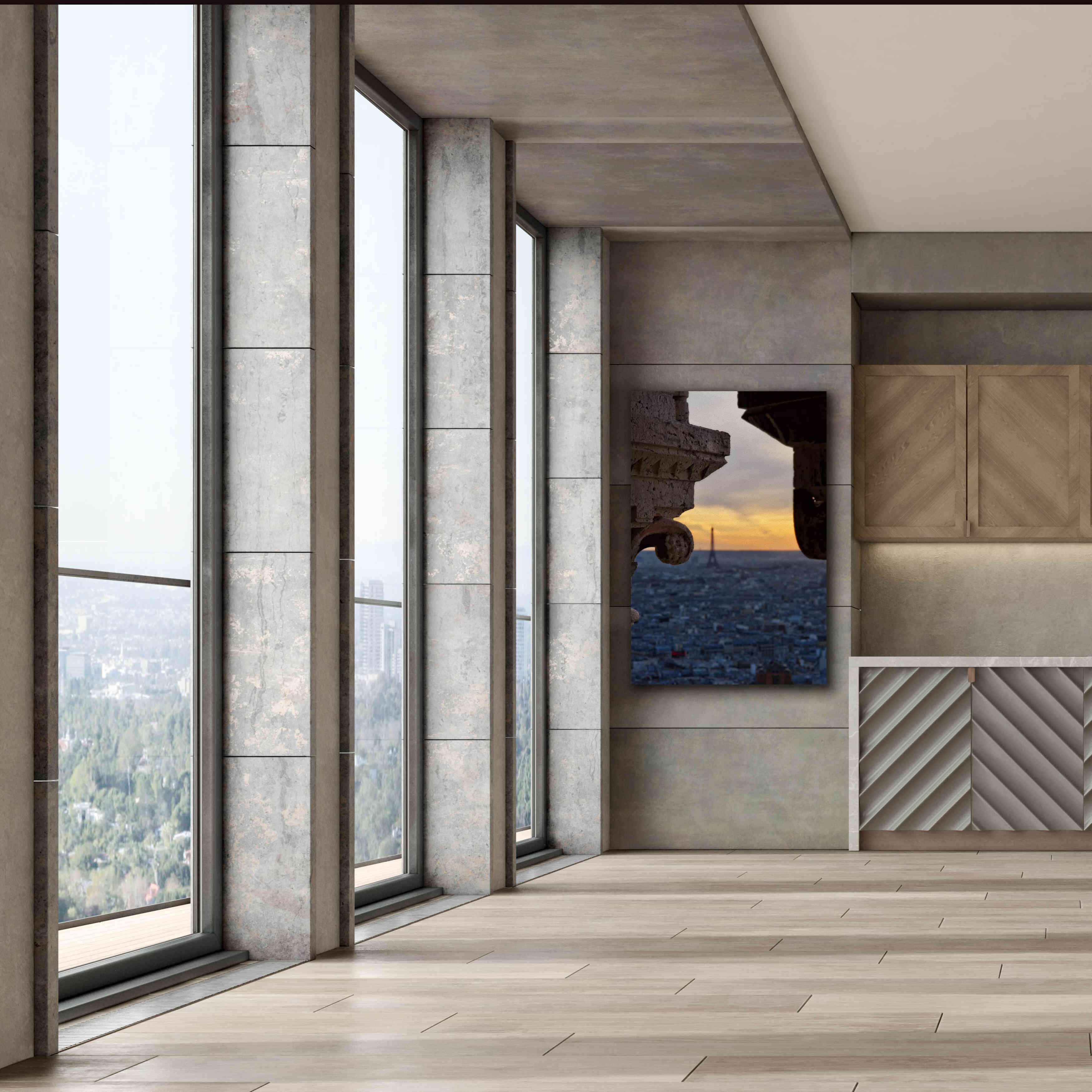 'Distant Eiffel Tower' by Sebastien Lory, Giclee Canvas Wall Art,40 x 60