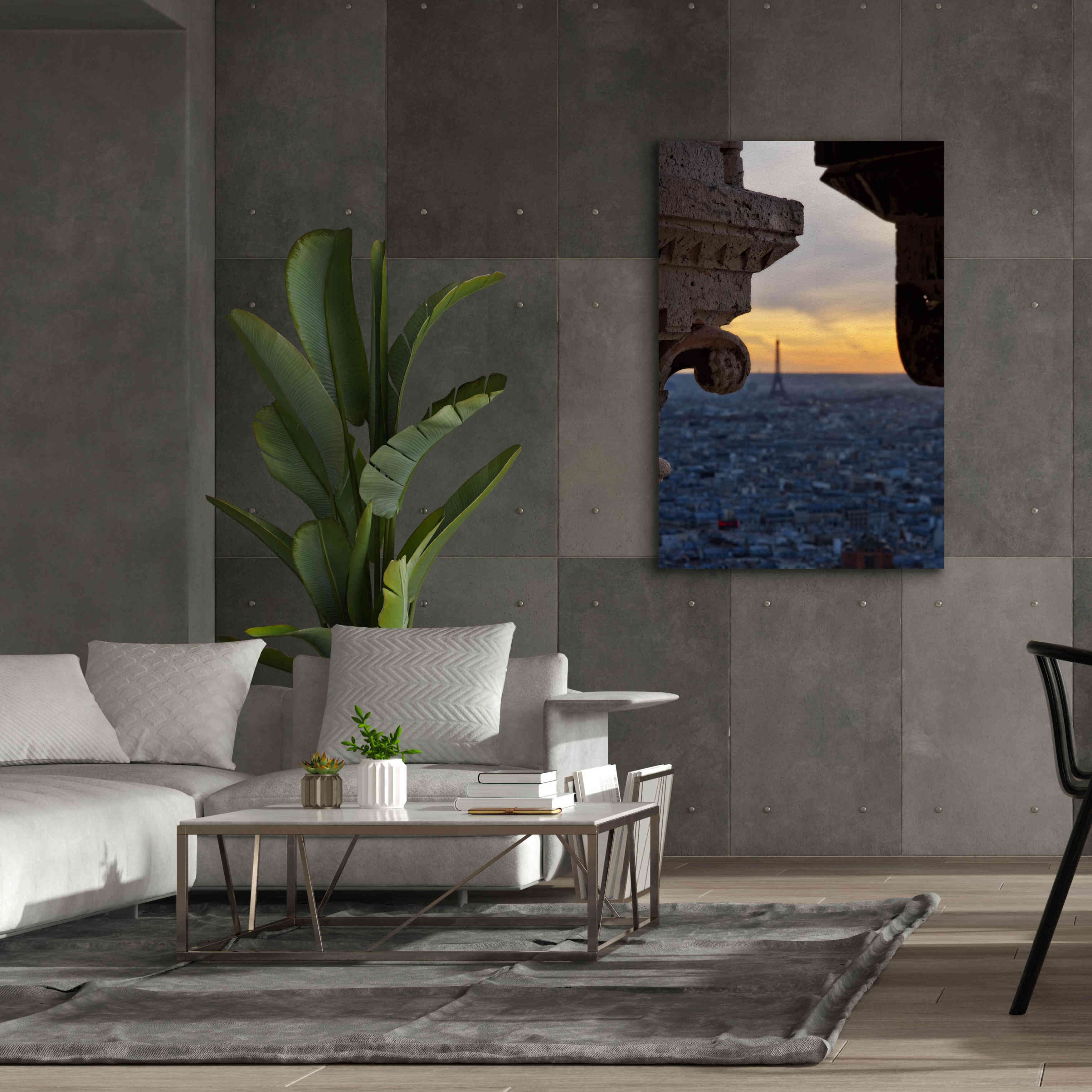 'Distant Eiffel Tower' by Sebastien Lory, Giclee Canvas Wall Art,40 x 60