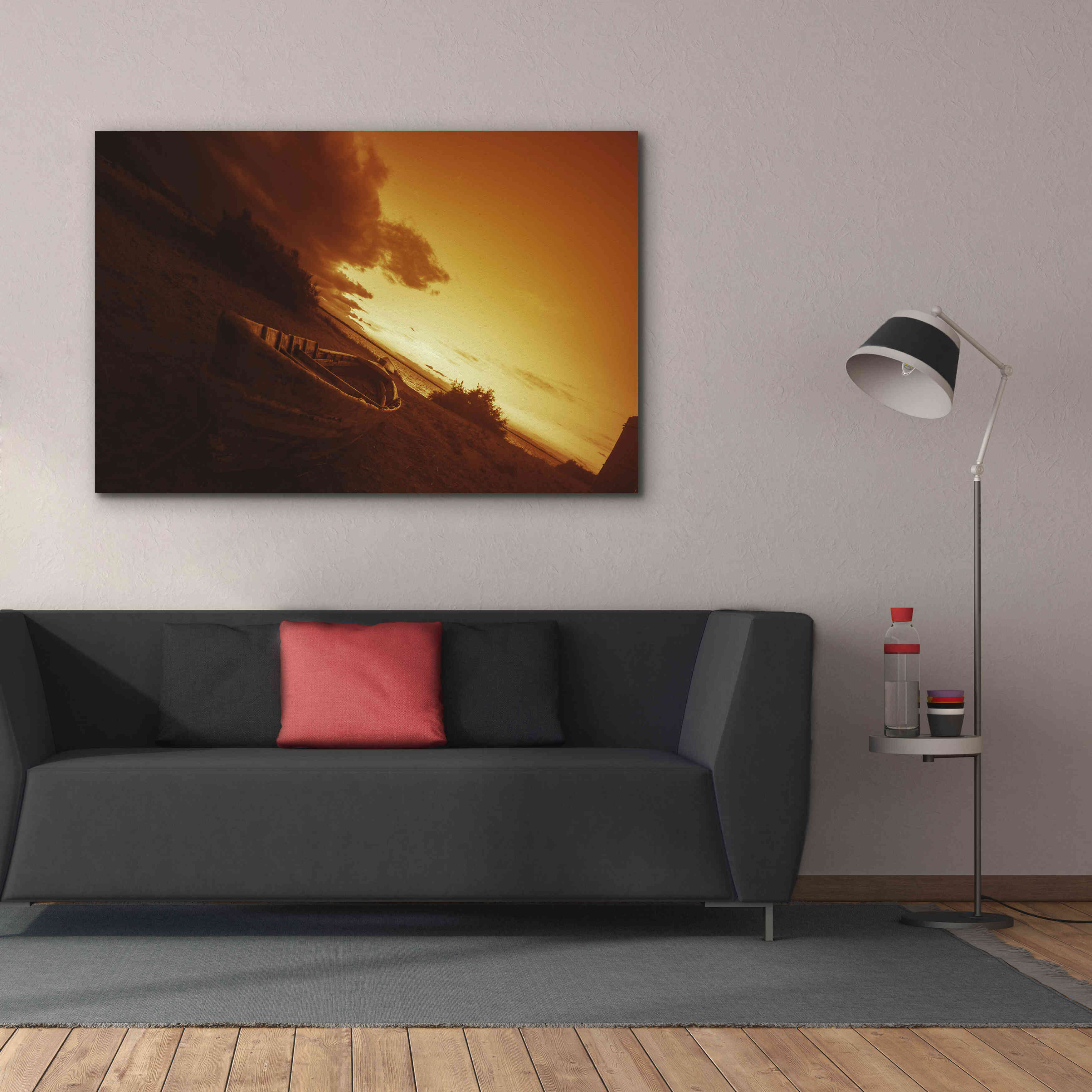 'Golden Sunset' by Sebastien Lory, Giclee Canvas Wall Art,60 x 40