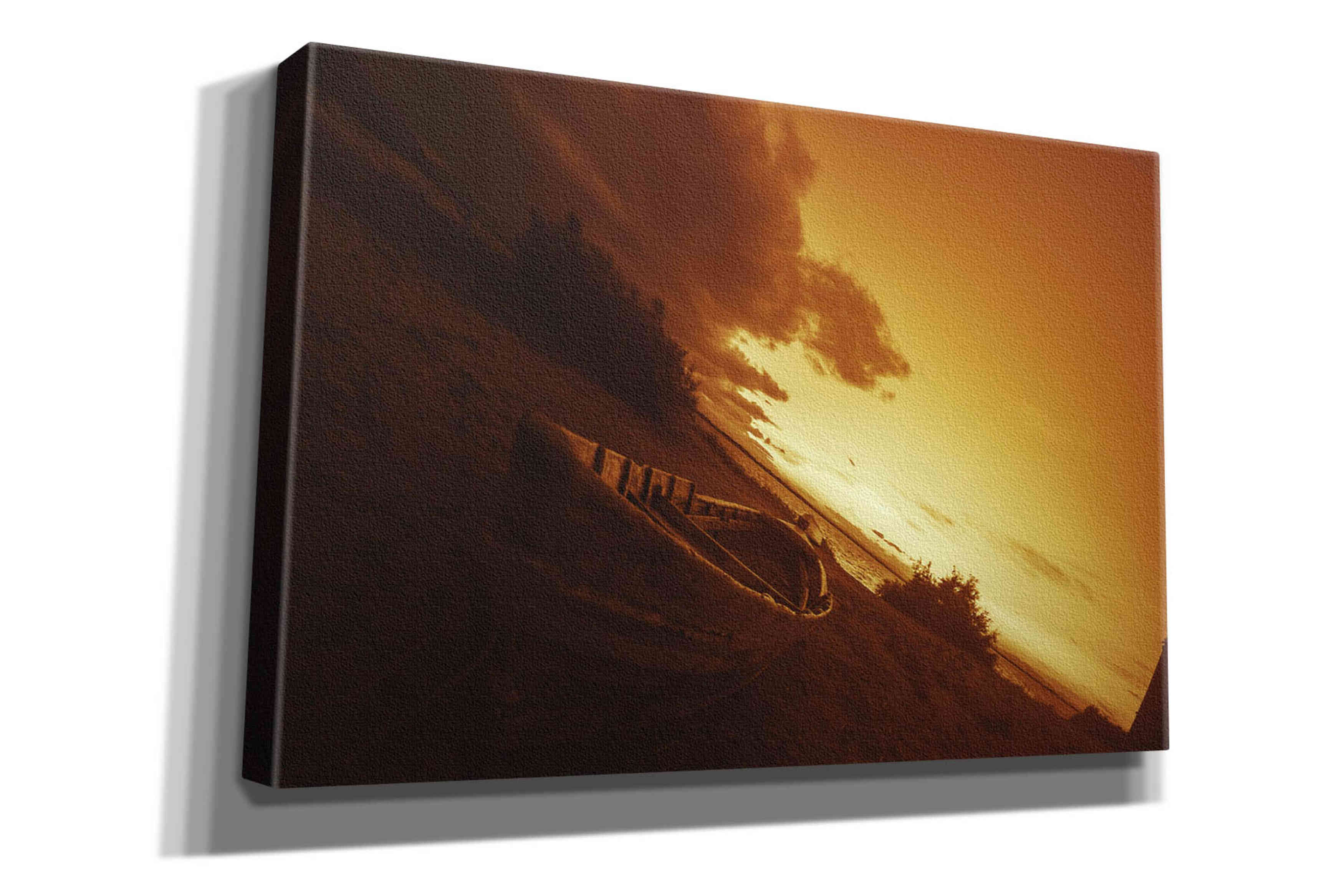 'Golden Sunset' by Sebastien Lory, Giclee Canvas Wall Art