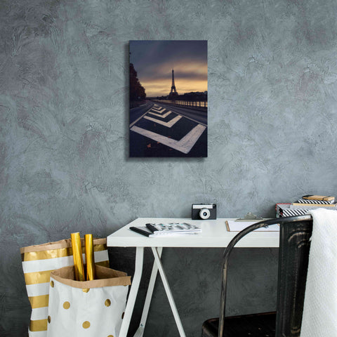 Image of 'Eiffel Tower' by Sebastien Lory, Giclee Canvas Wall Art,12 x 18