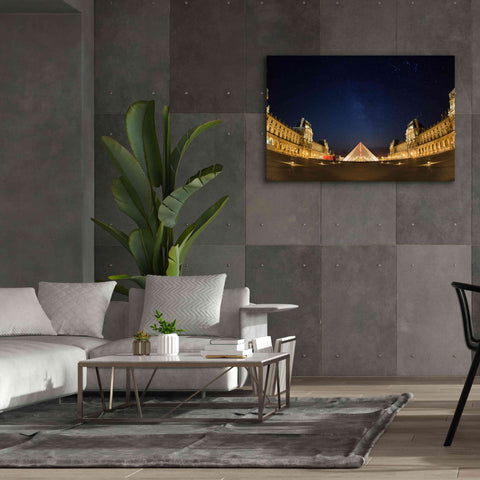 Image of 'Lourve Museum Nights' by Sebastien Lory, Giclee Canvas Wall Art,60 x 40