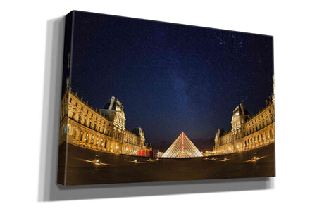 'Lourve Museum Nights' by Sebastien Lory, Giclee Canvas Wall Art
