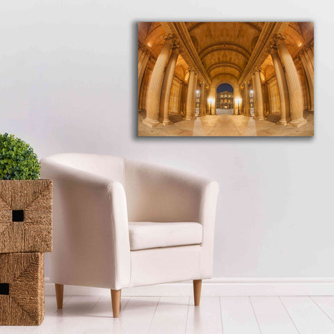 Image of 'Golden Columns' by Sebastien Lory, Giclee Canvas Wall Art,40 x 26