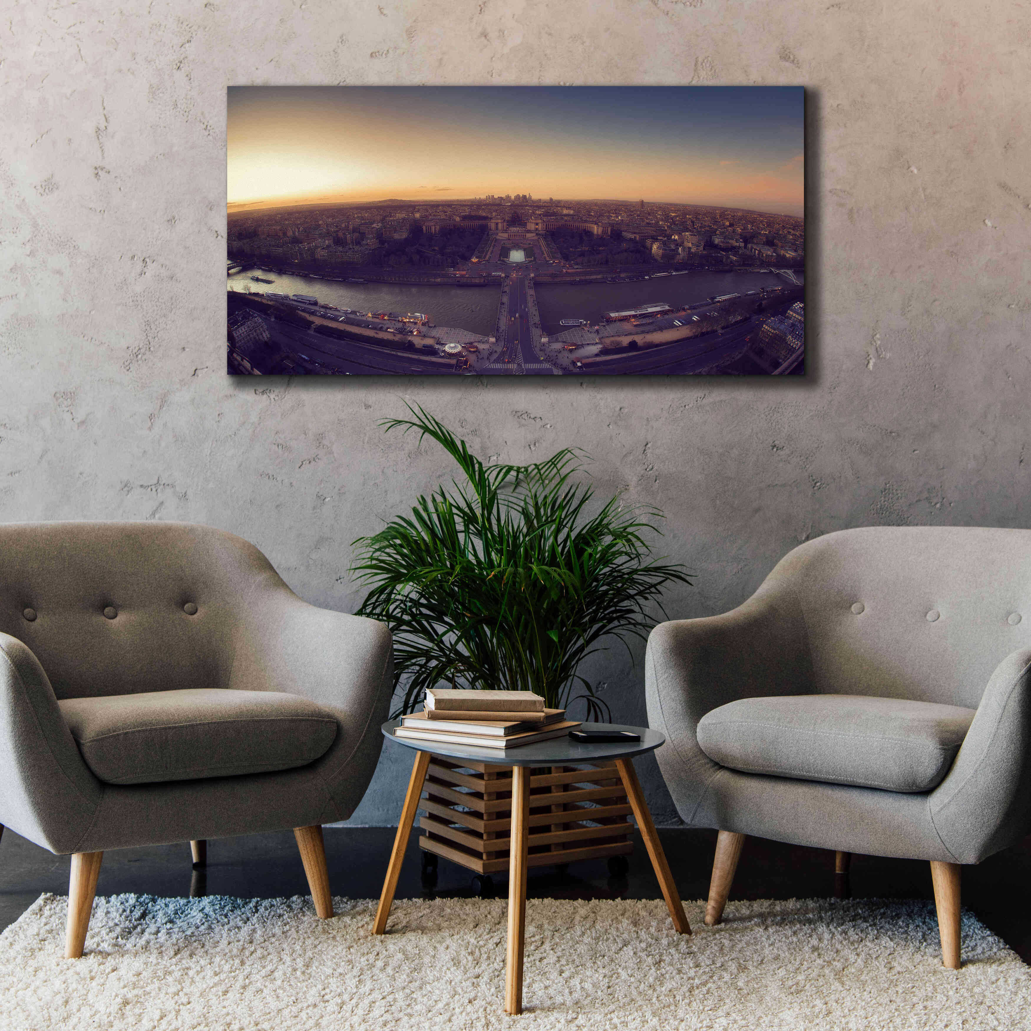 'Troca' by Sebastien Lory, Giclee Canvas Wall Art,60 x 30