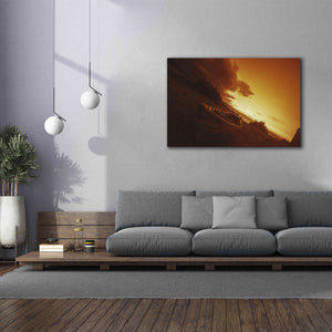 'Golden Sunset by the Lake' by Sebastien Lory, Giclee Canvas Wall Art,60 x 40