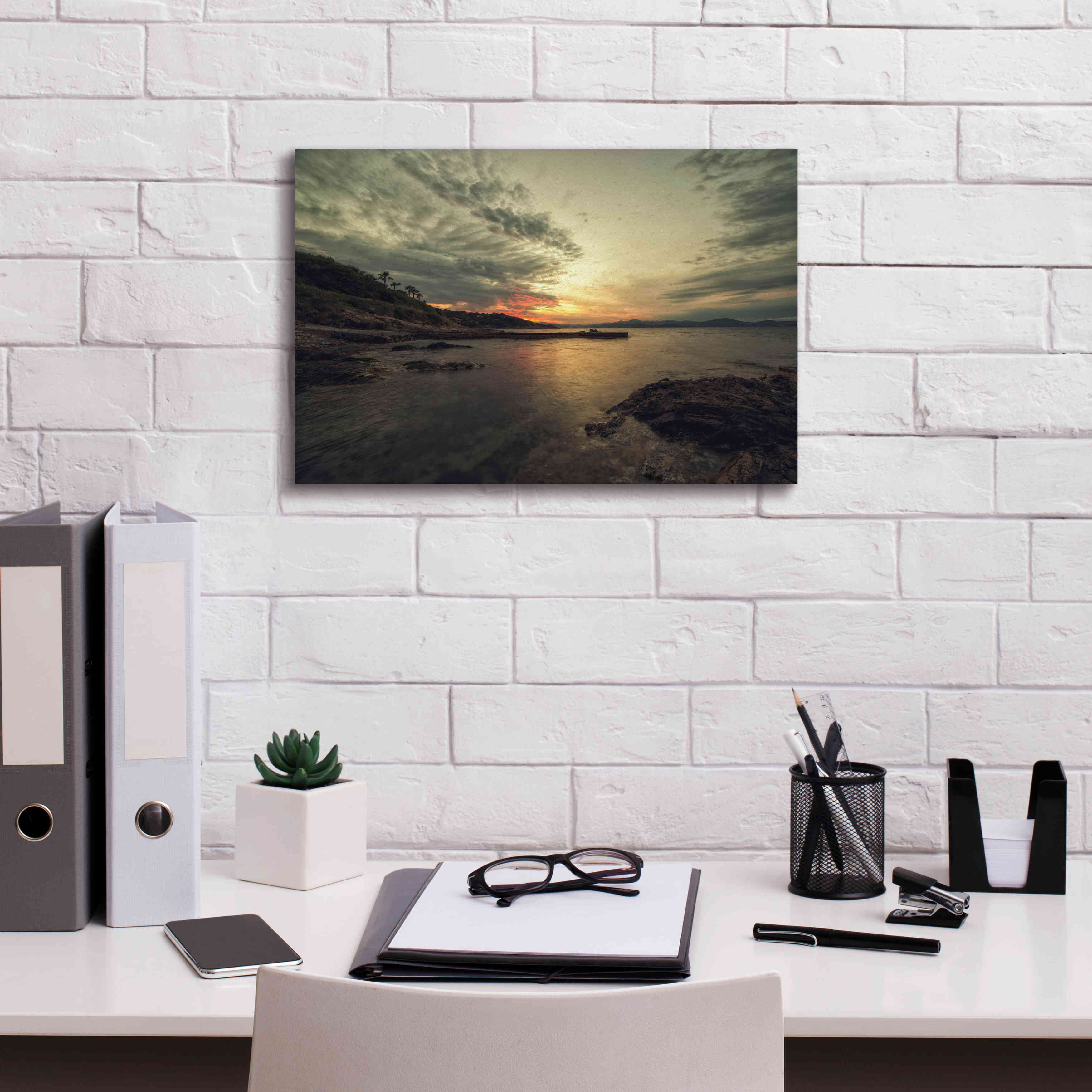 'Parc des Millionaires' by Sebastien Lory, Giclee Canvas Wall Art,18 x 12