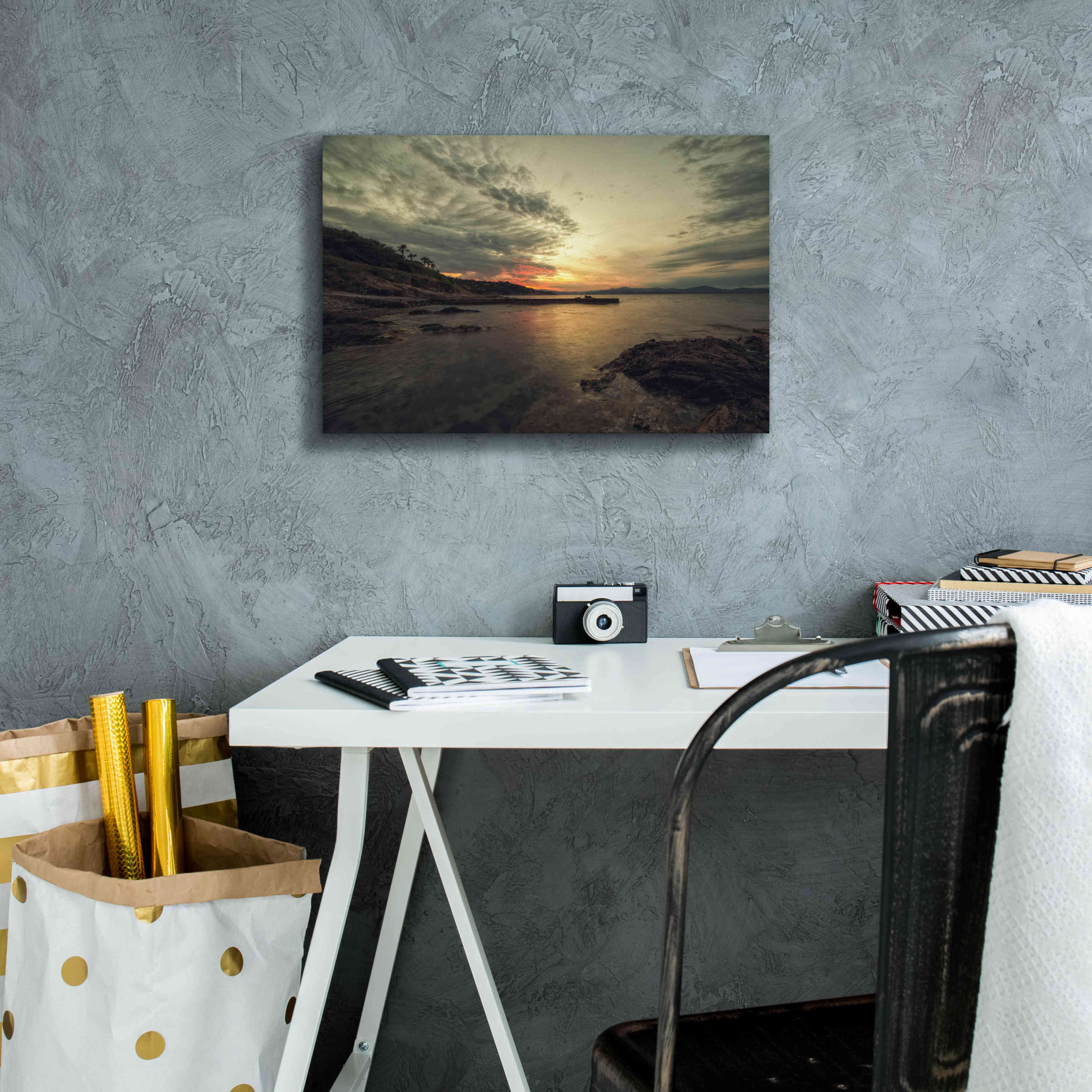 'Parc des Millionaires' by Sebastien Lory, Giclee Canvas Wall Art,18 x 12