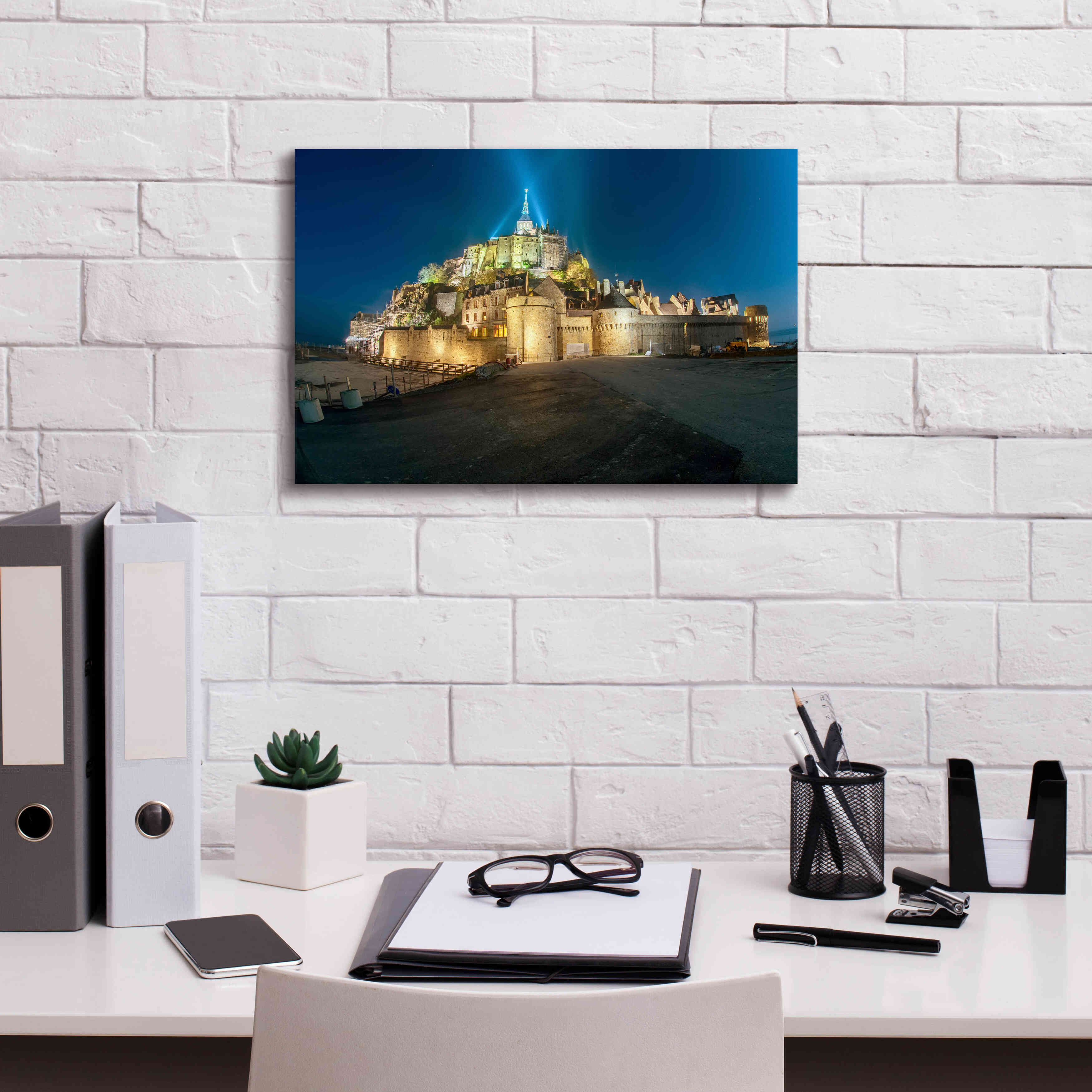 'Castle Lights' by Sebastien Lory, Giclee Canvas Wall Art,18 x 12