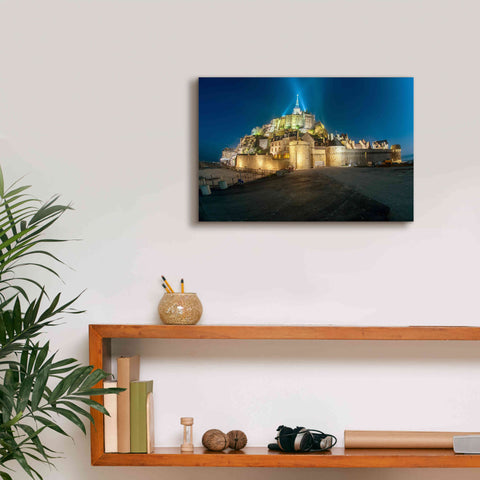 Image of 'Castle Lights' by Sebastien Lory, Giclee Canvas Wall Art,18 x 12