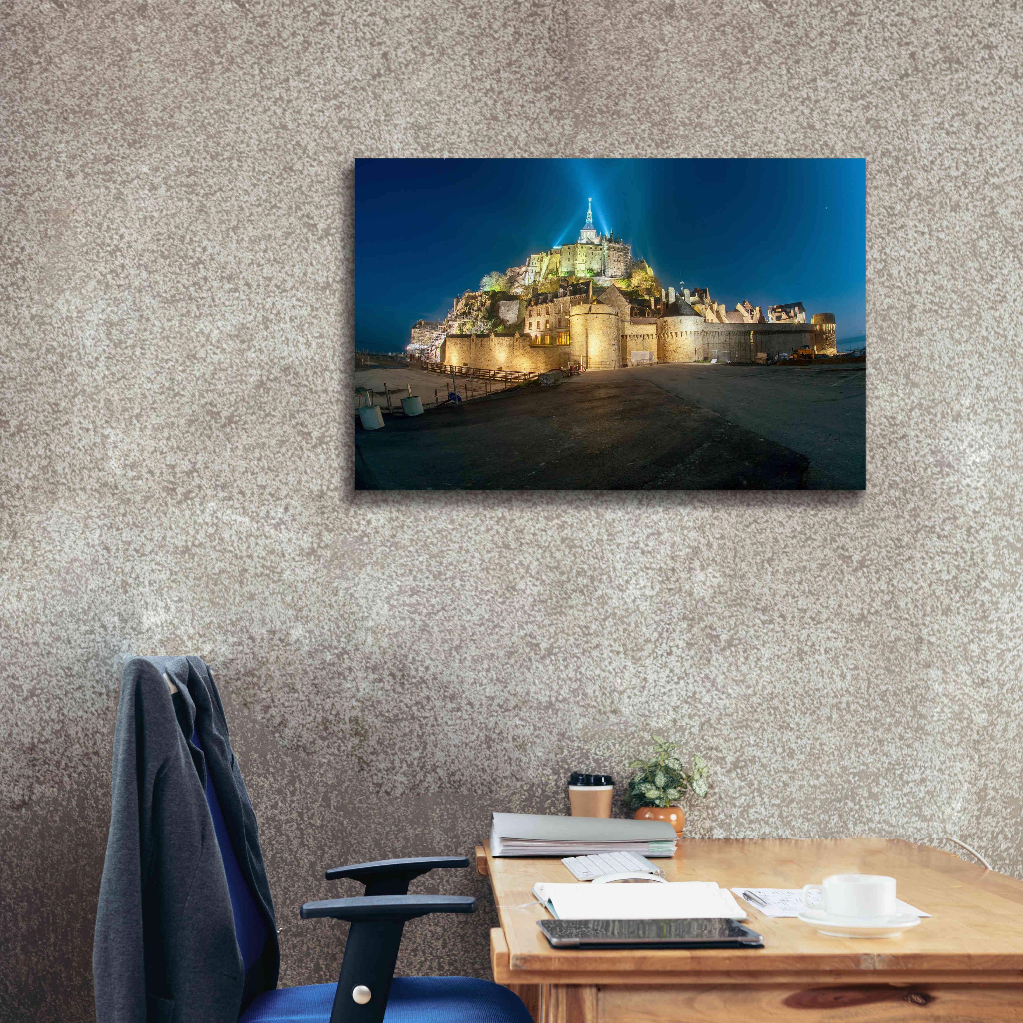 'Castle Lights' by Sebastien Lory, Giclee Canvas Wall Art,40 x 26