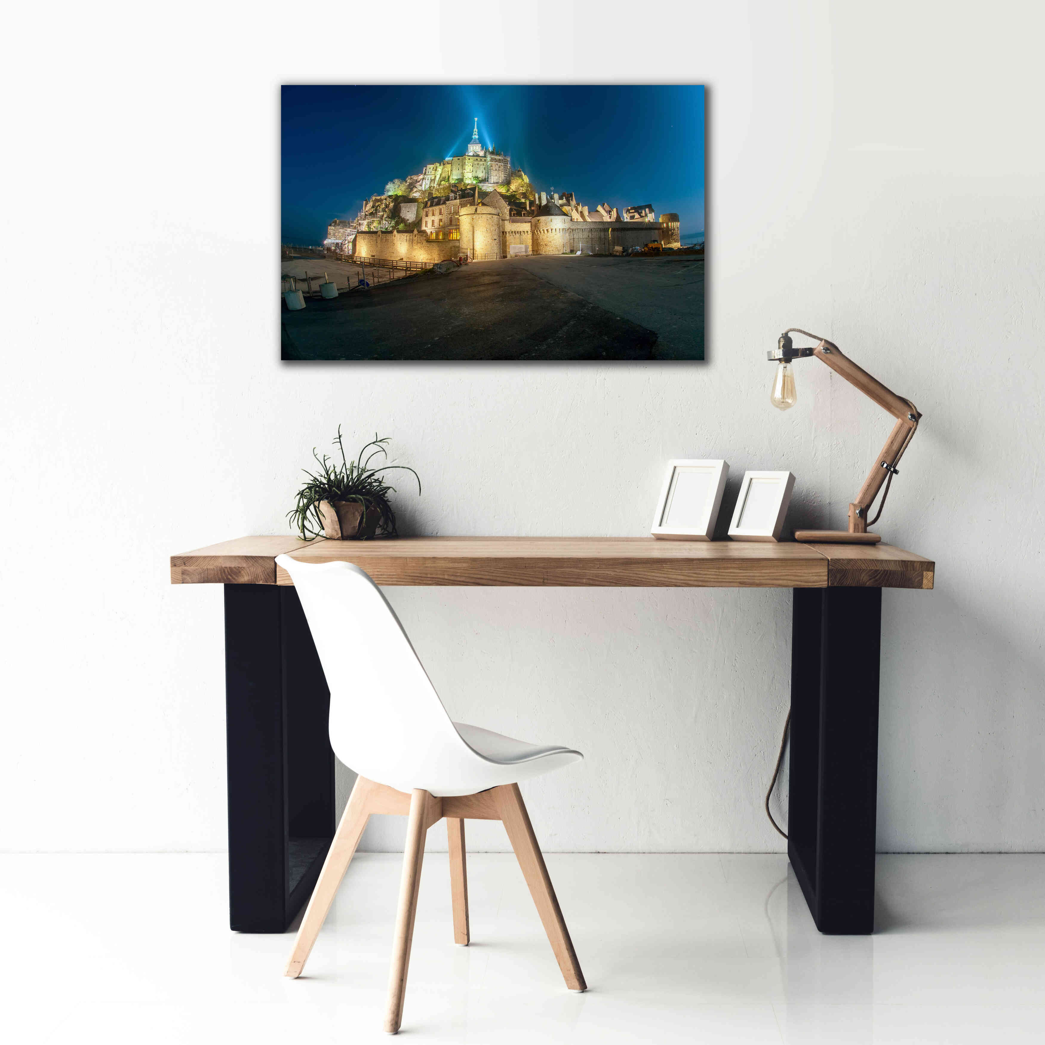 'Castle Lights' by Sebastien Lory, Giclee Canvas Wall Art,40 x 26