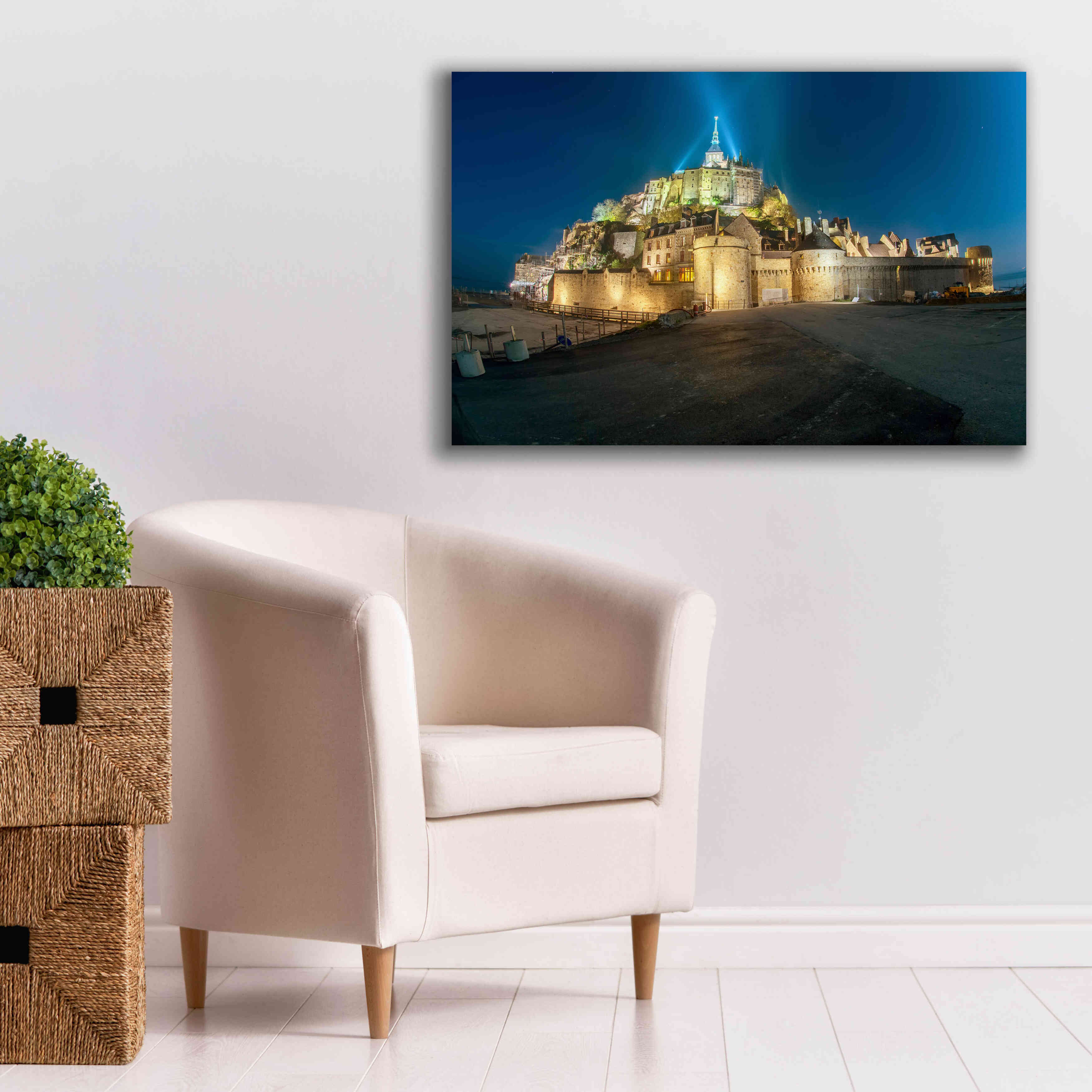 'Castle Lights' by Sebastien Lory, Giclee Canvas Wall Art,40 x 26
