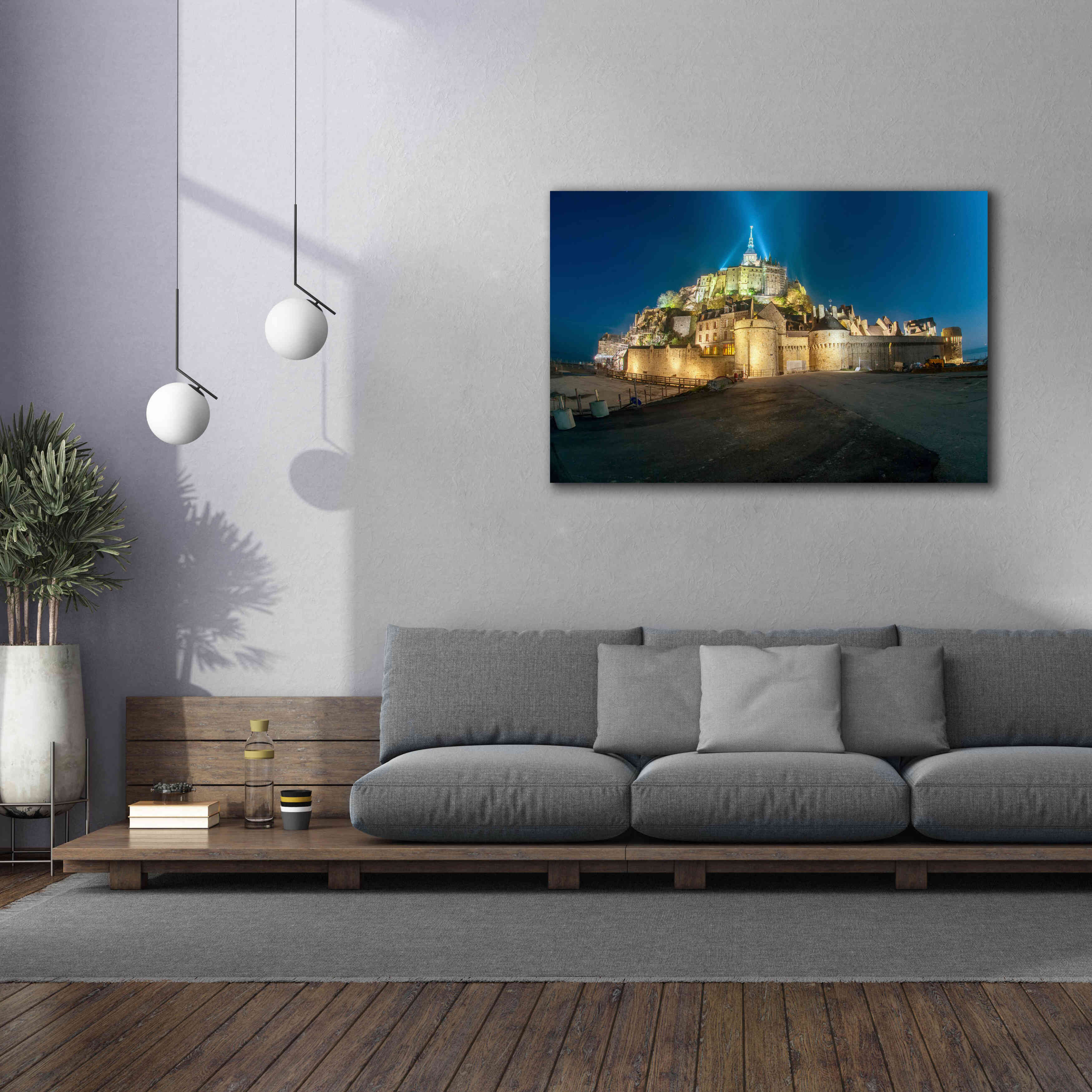 'Castle Lights' by Sebastien Lory, Giclee Canvas Wall Art,60 x 40