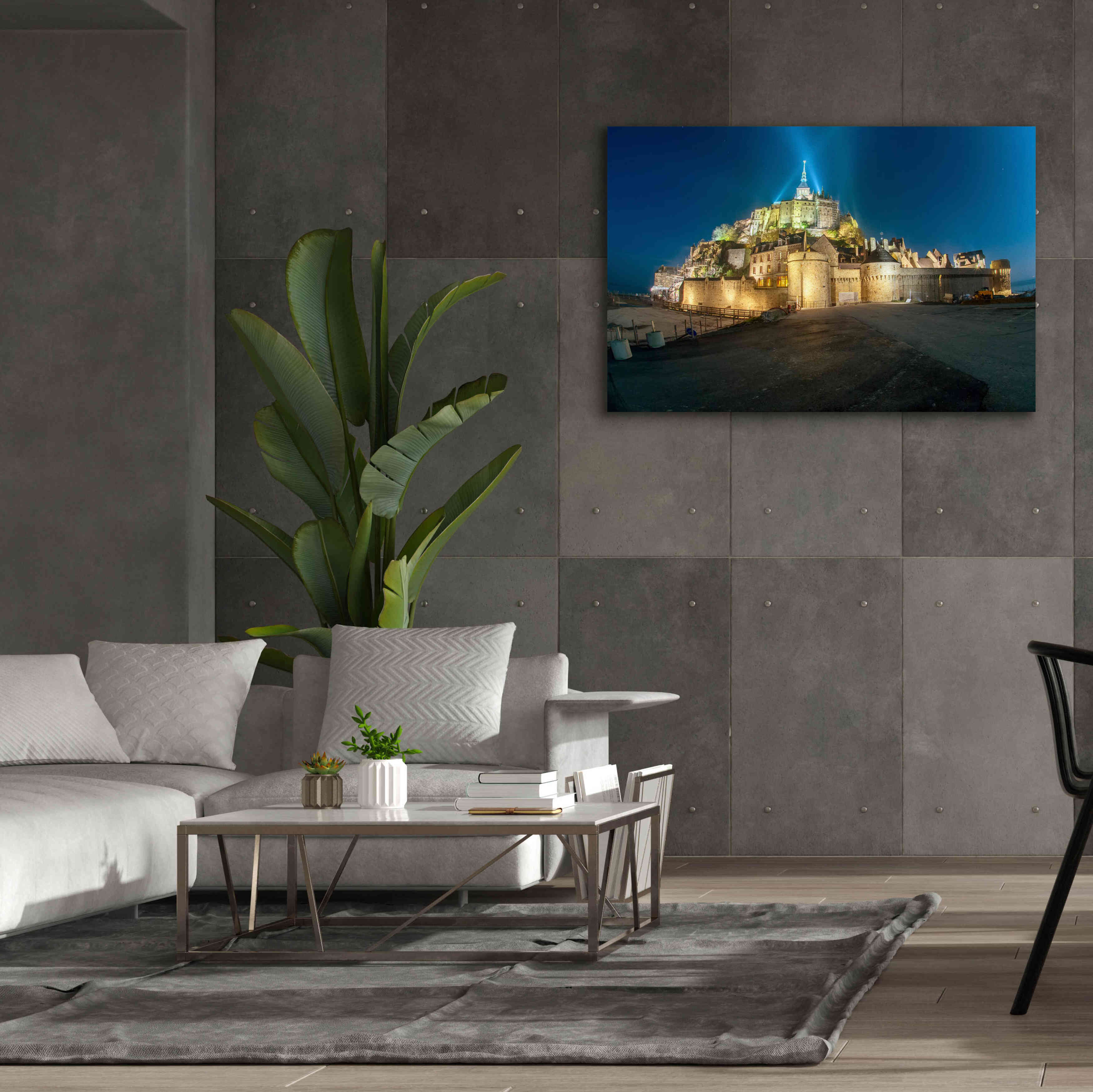 'Castle Lights' by Sebastien Lory, Giclee Canvas Wall Art,60 x 40
