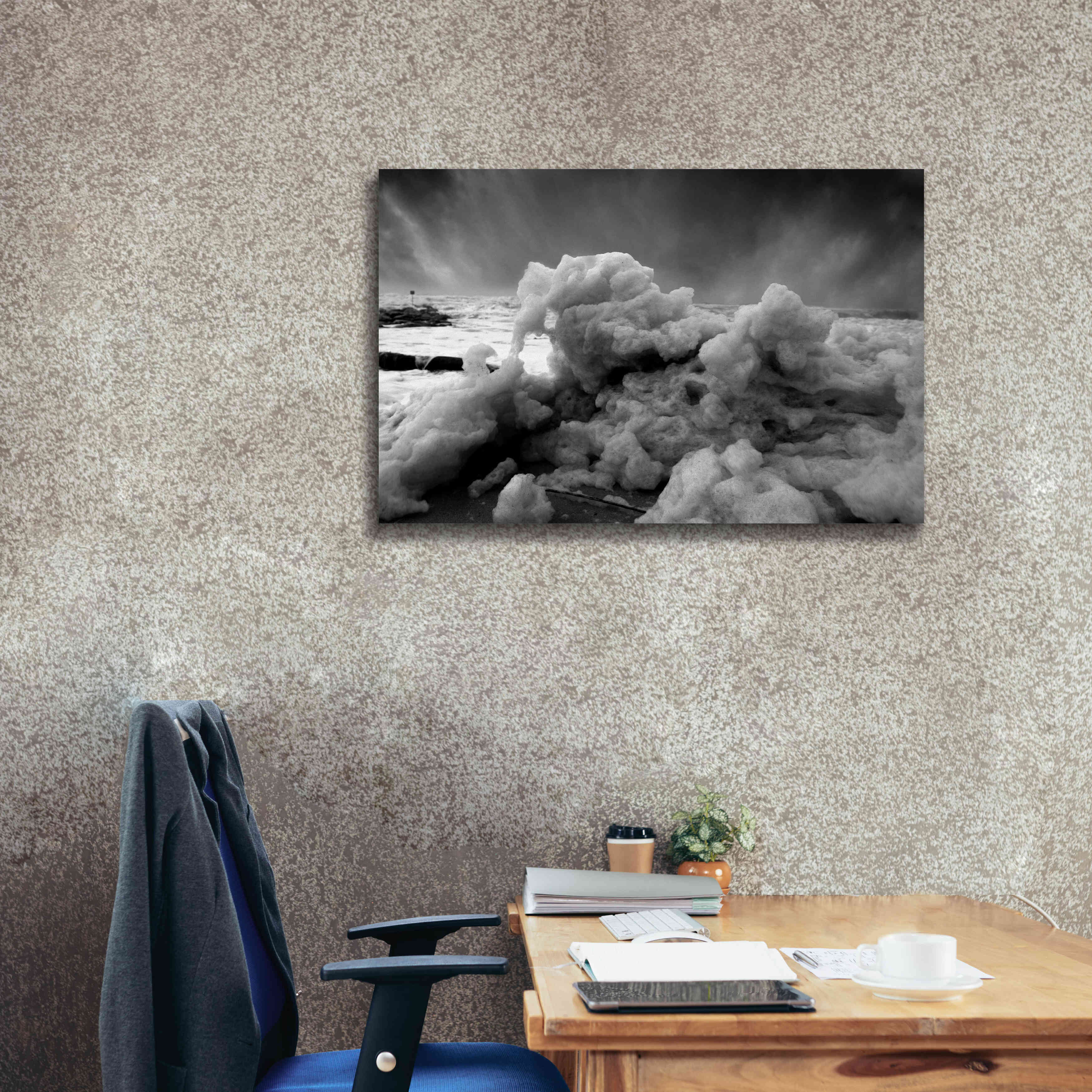 'Land Clouds' by Sebastien Lory, Giclee Canvas Wall Art,40 x 26