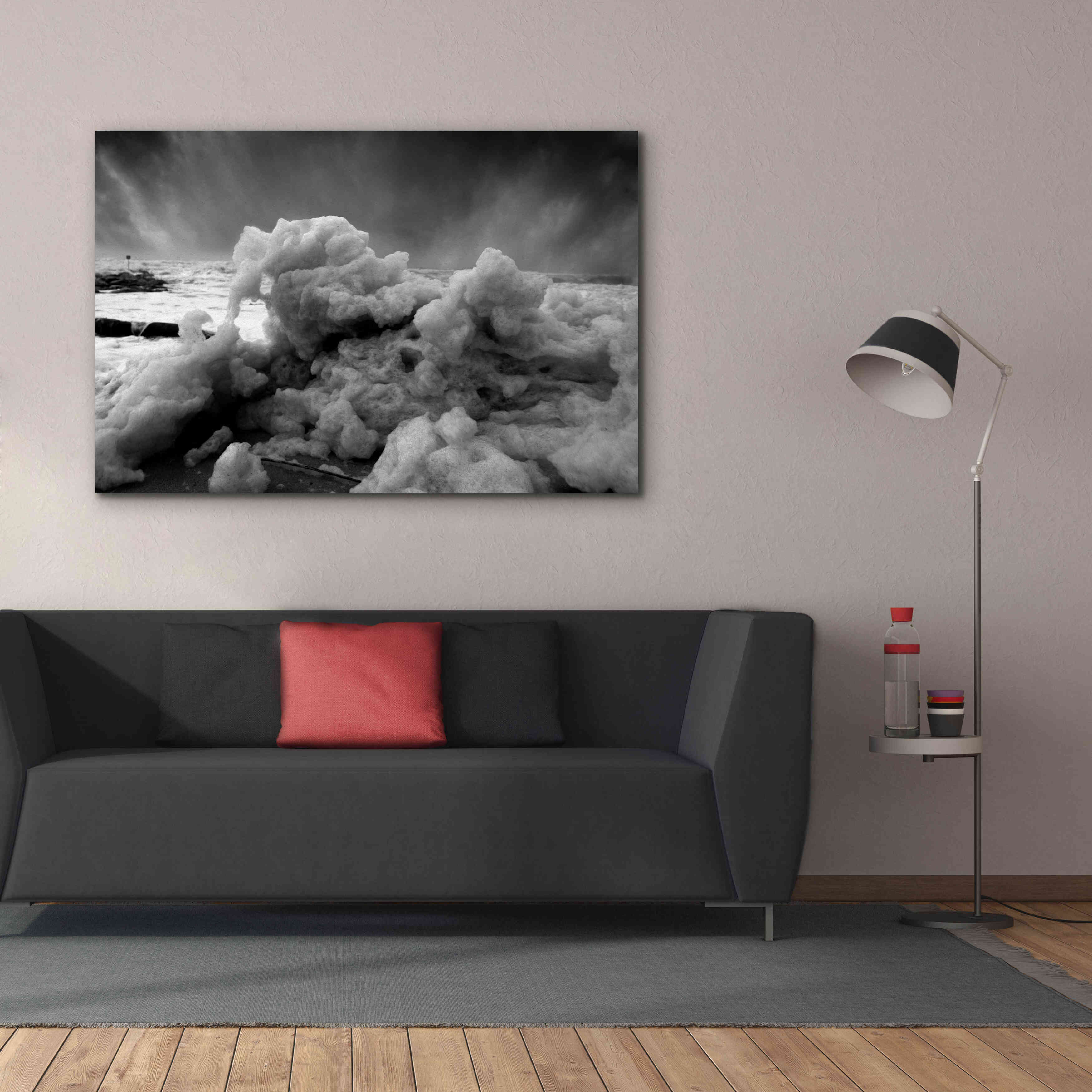 'Land Clouds' by Sebastien Lory, Giclee Canvas Wall Art,60 x 40