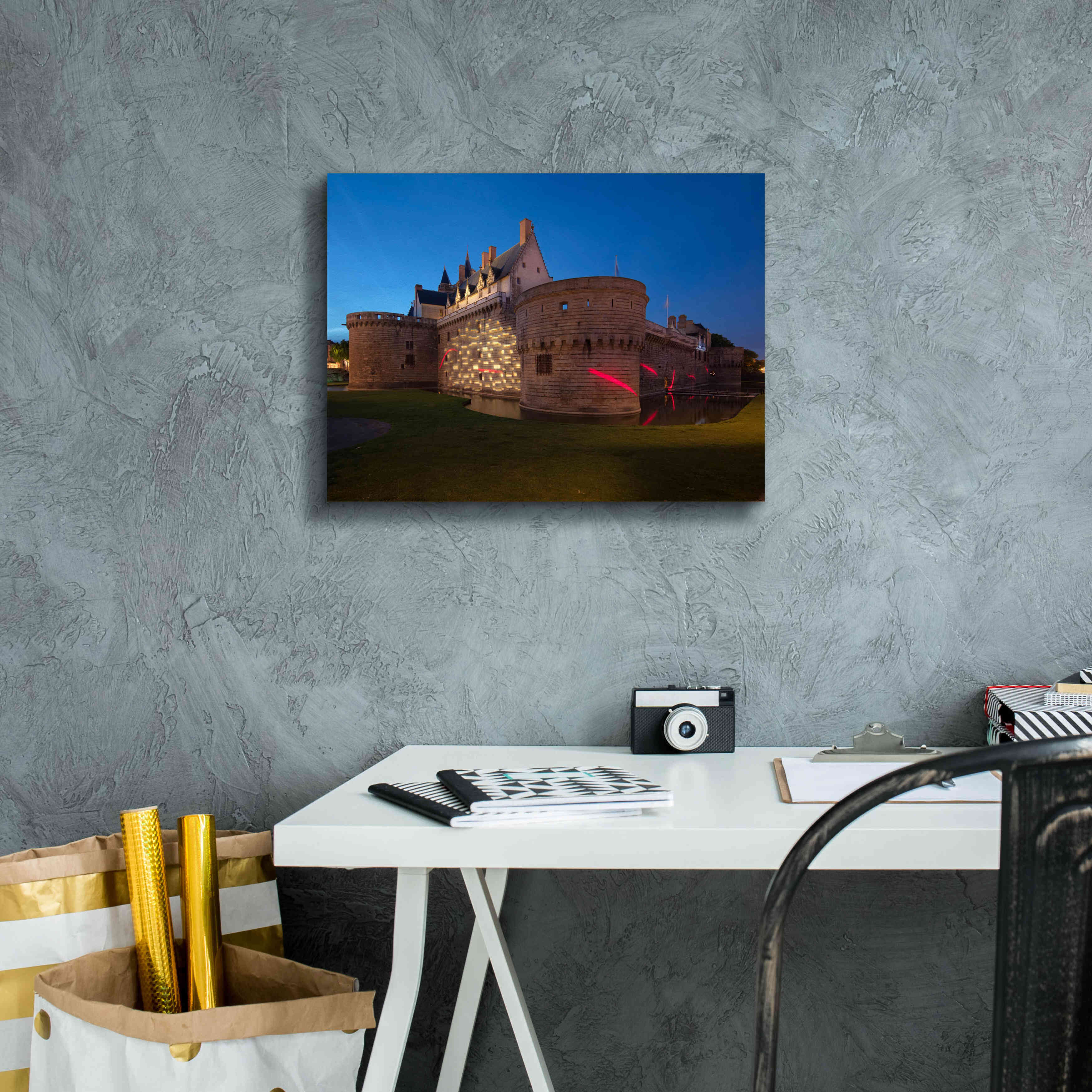 'Behind the Castle' by Sebastien Lory, Giclee Canvas Wall Art,16 x 12