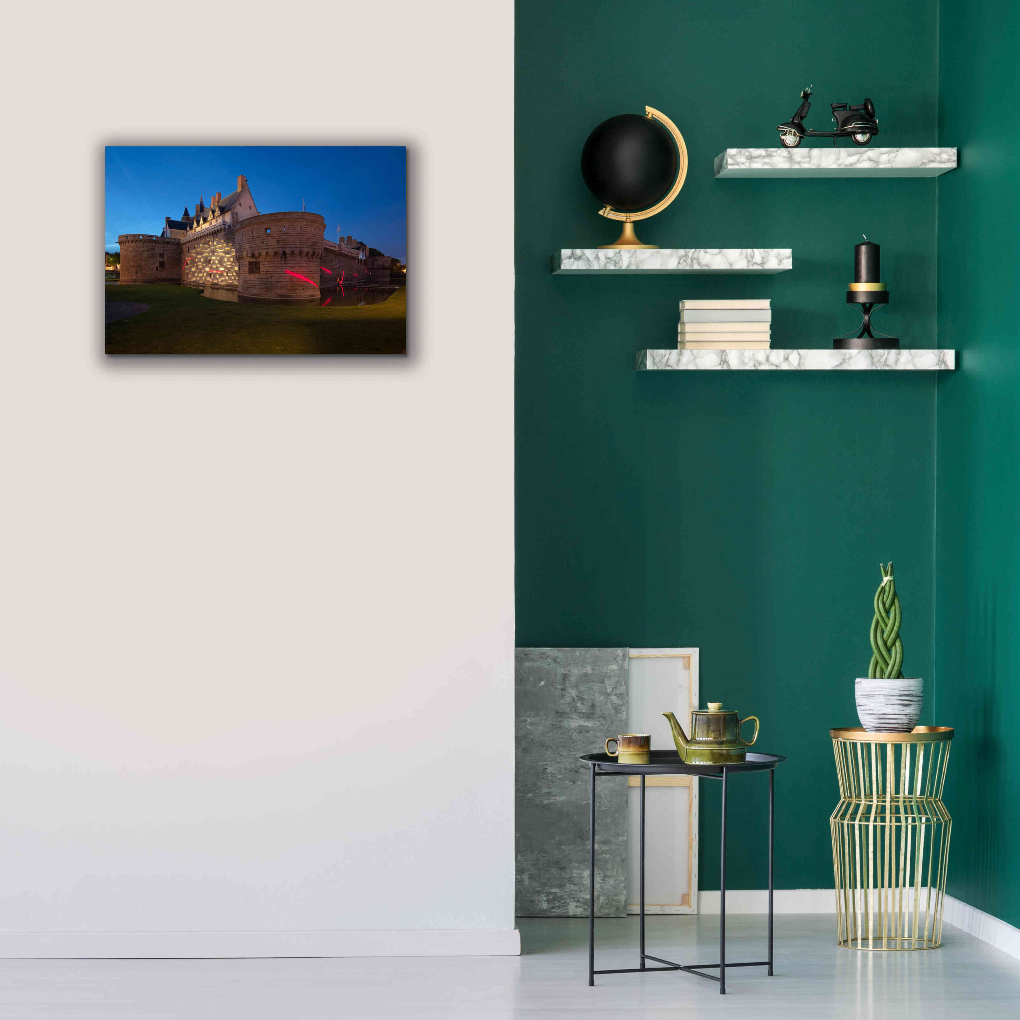 'Behind the Castle' by Sebastien Lory, Giclee Canvas Wall Art,26 x 18