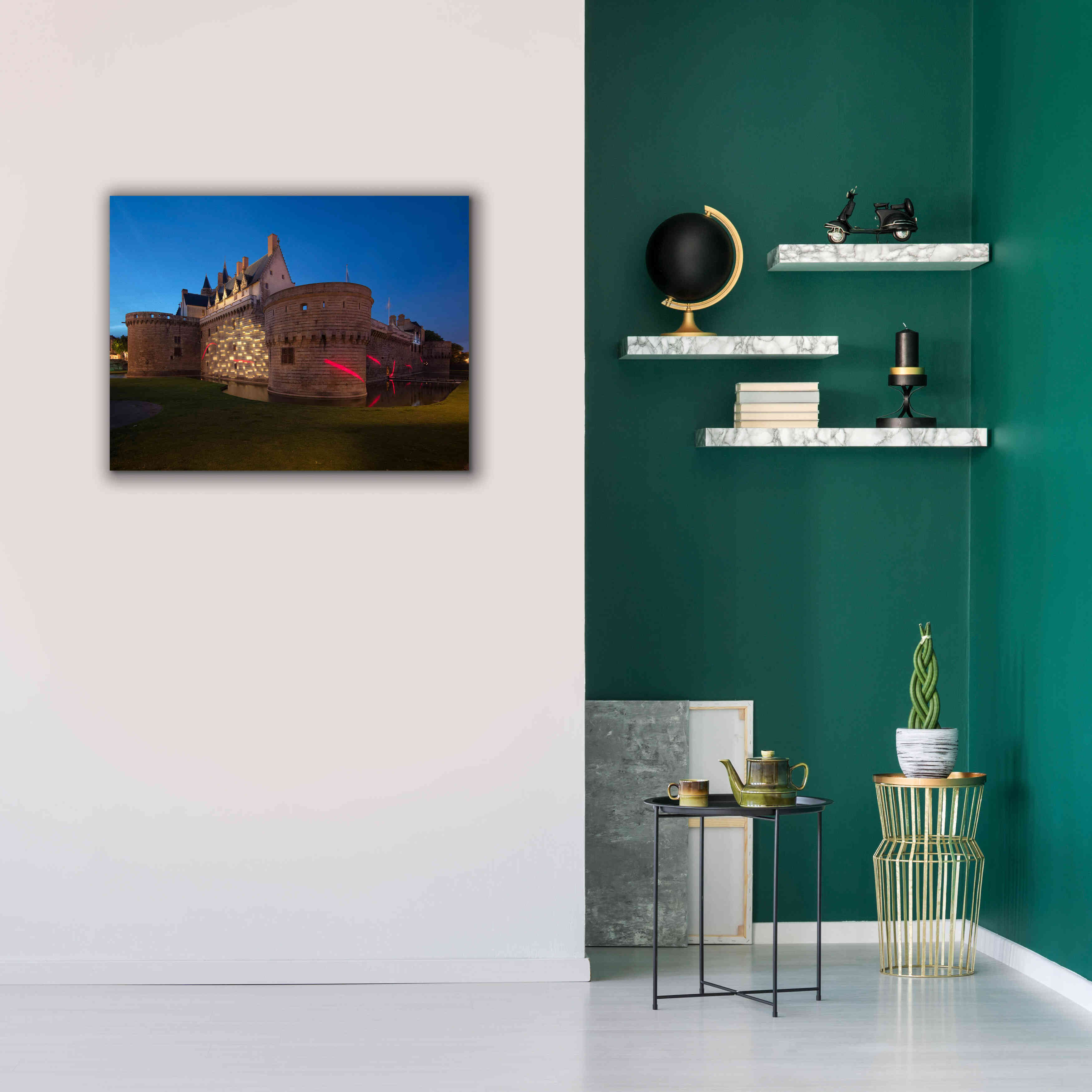 'Behind the Castle' by Sebastien Lory, Giclee Canvas Wall Art,34 x 26