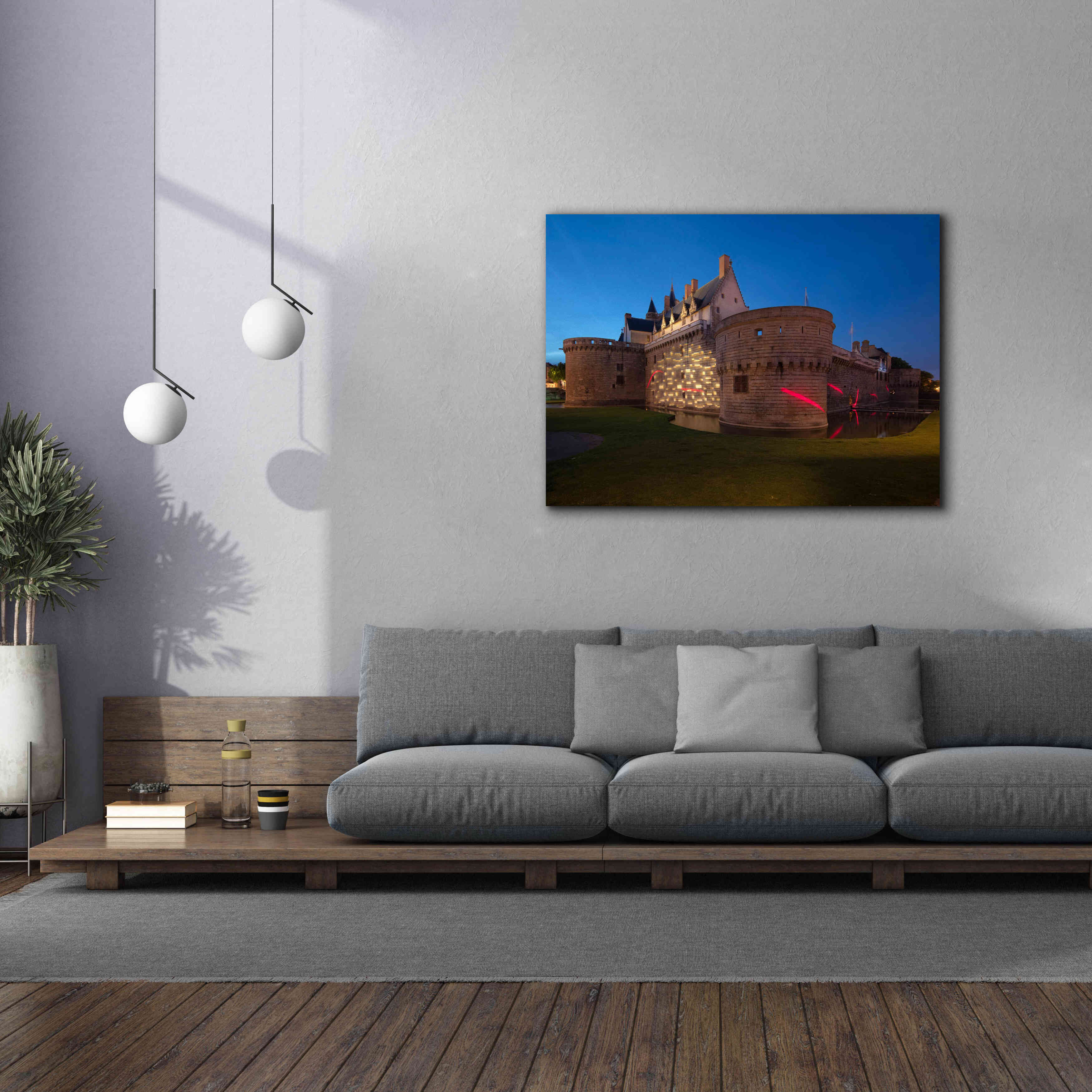 'Behind the Castle' by Sebastien Lory, Giclee Canvas Wall Art,54 x 40