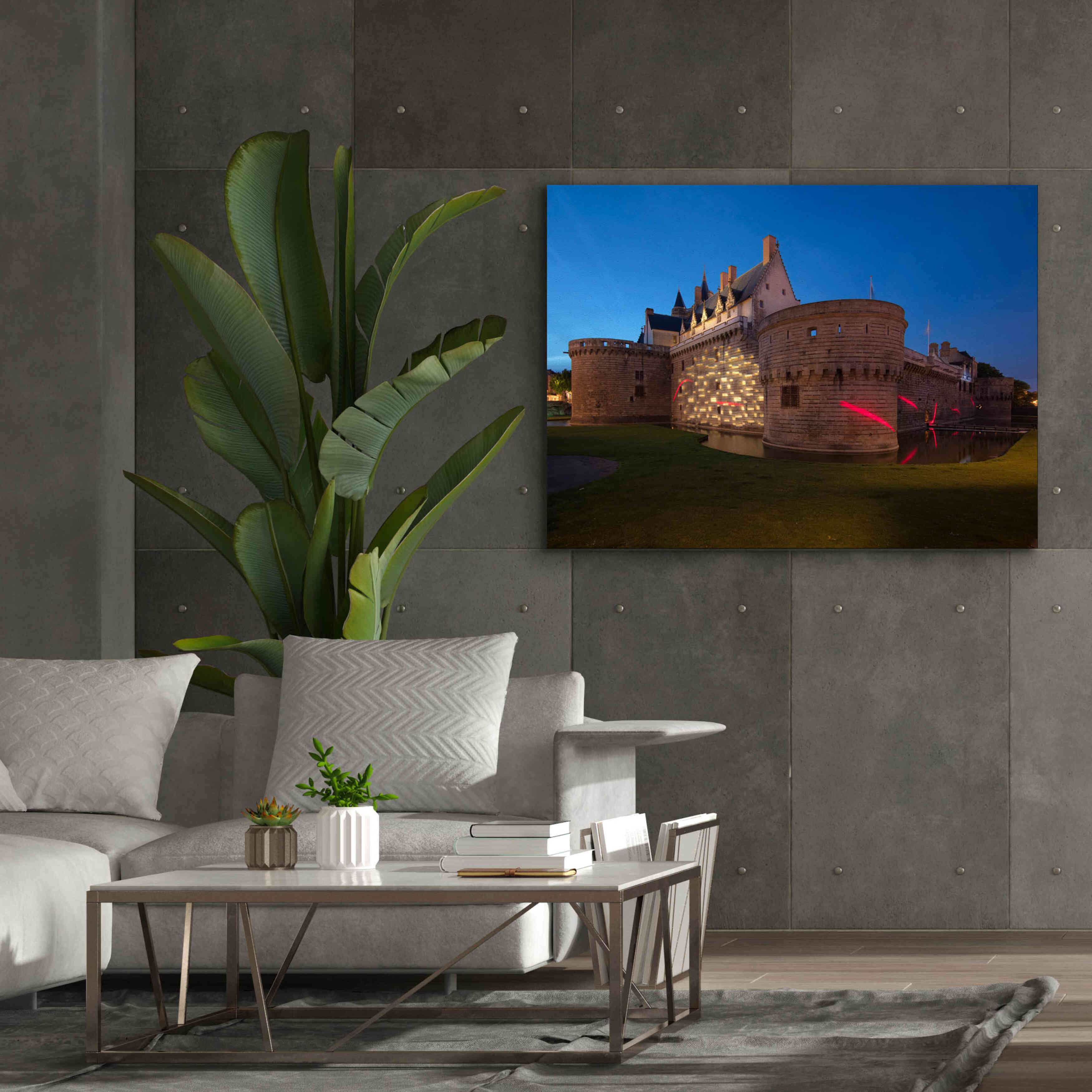 'Behind the Castle' by Sebastien Lory, Giclee Canvas Wall Art,54 x 40