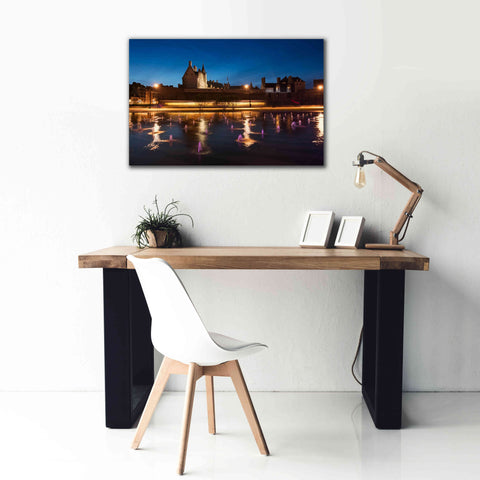 Image of 'Castle Reflections' by Sebastien Lory, Giclee Canvas Wall Art,40 x 26