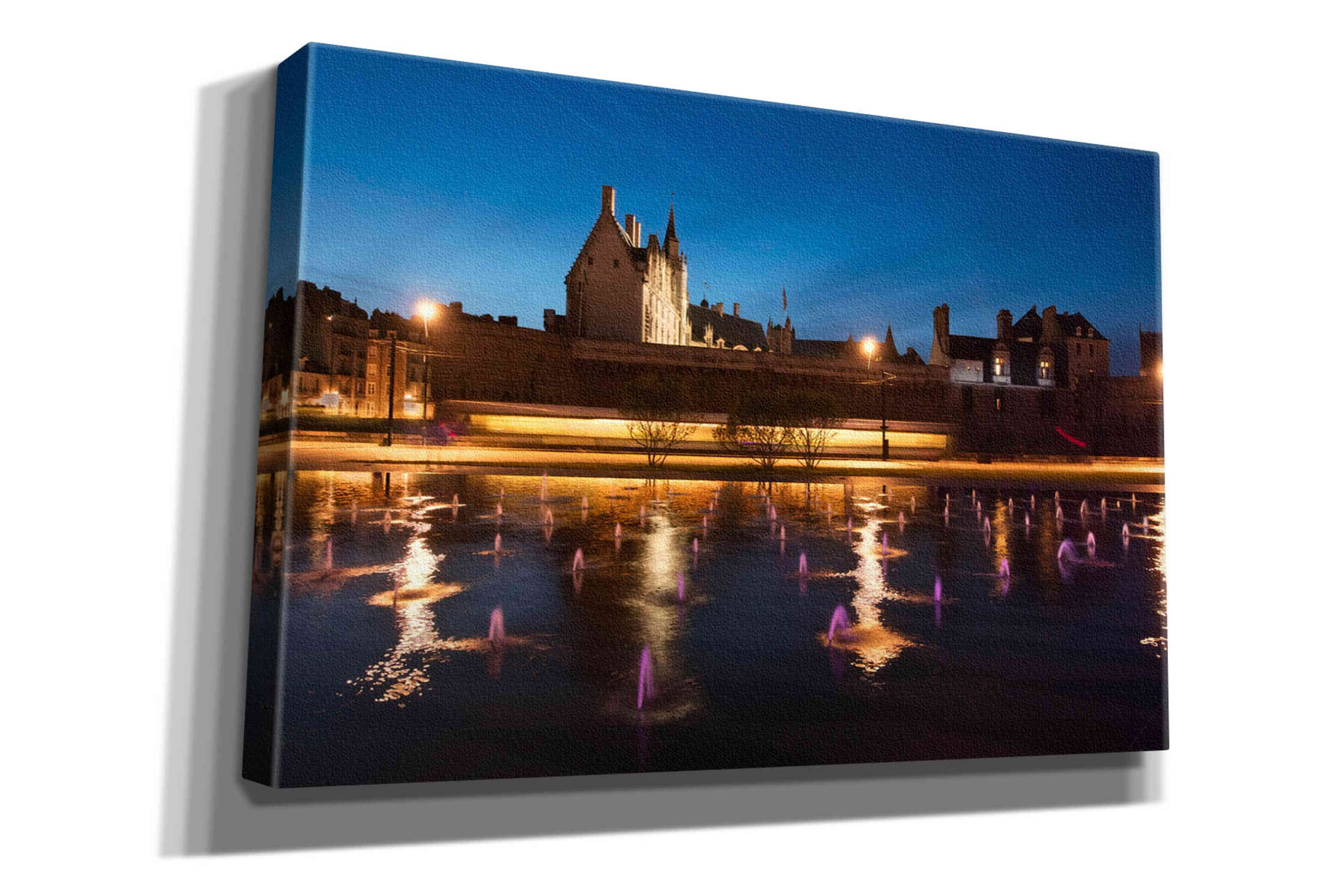 'Castle Reflections' by Sebastien Lory, Giclee Canvas Wall Art