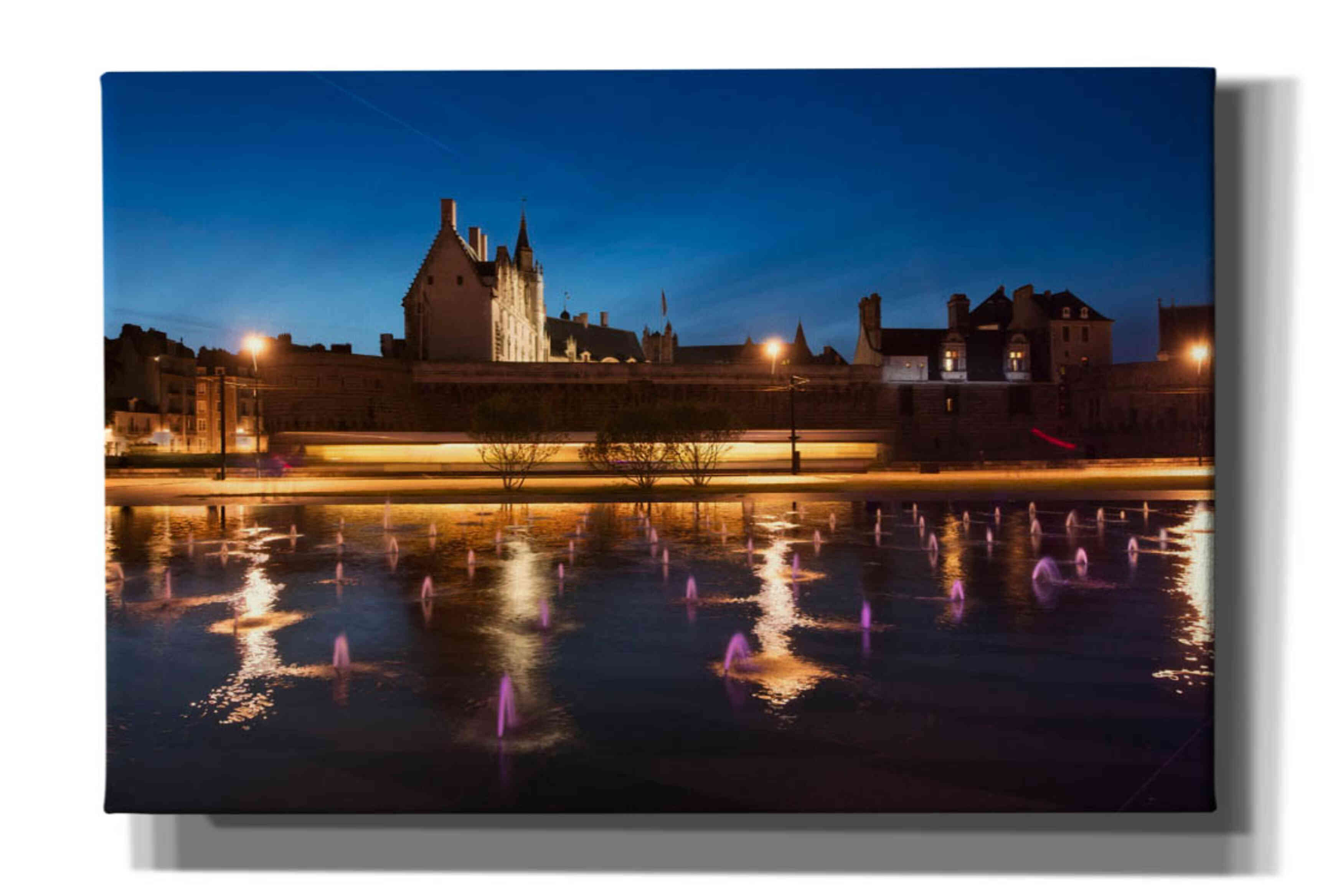 'Castle Reflections' by Sebastien Lory, Giclee Canvas Wall Art